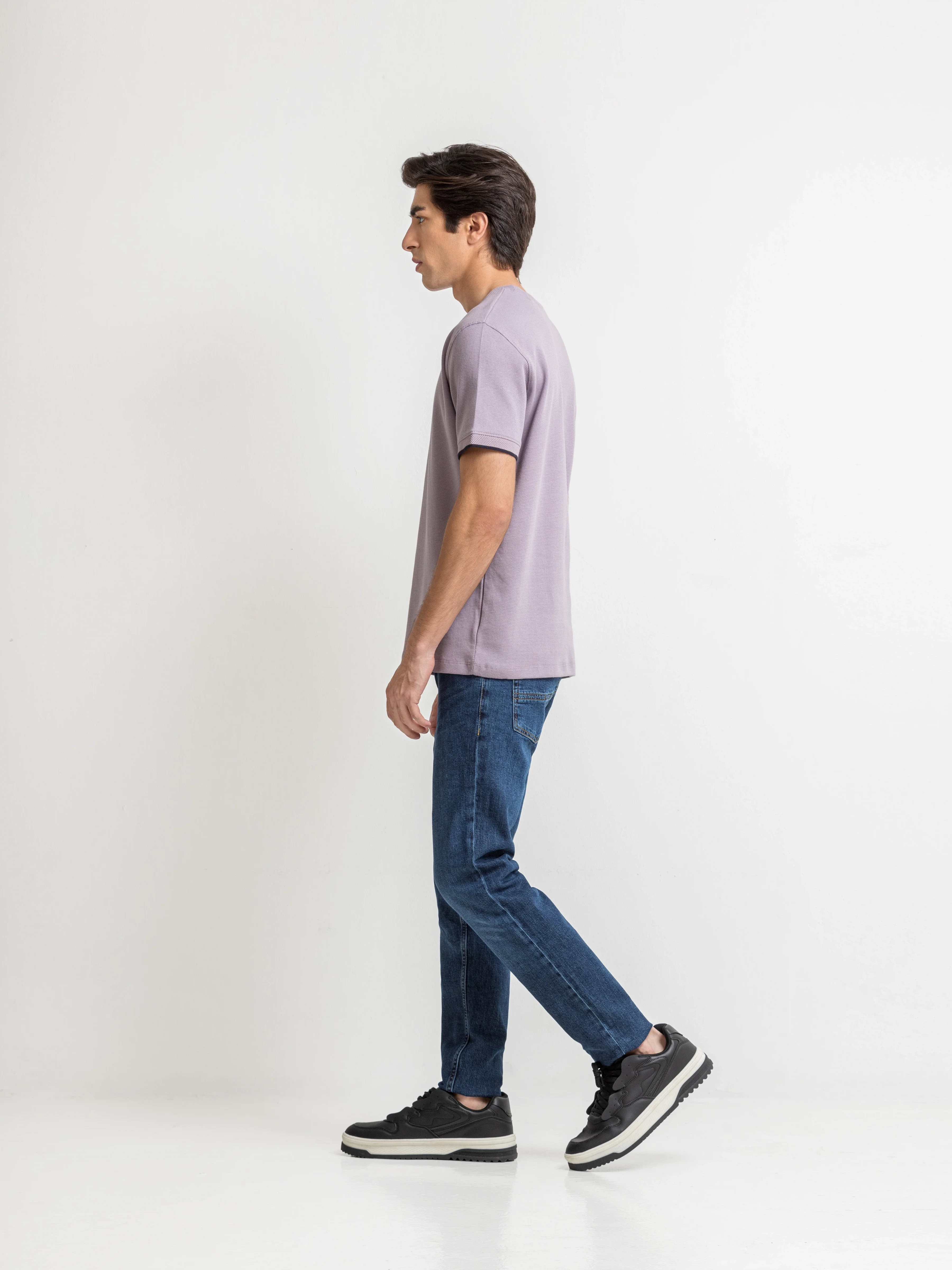 Men's Light Purple Graphic Tee - EMTGT6-005 - Image 5