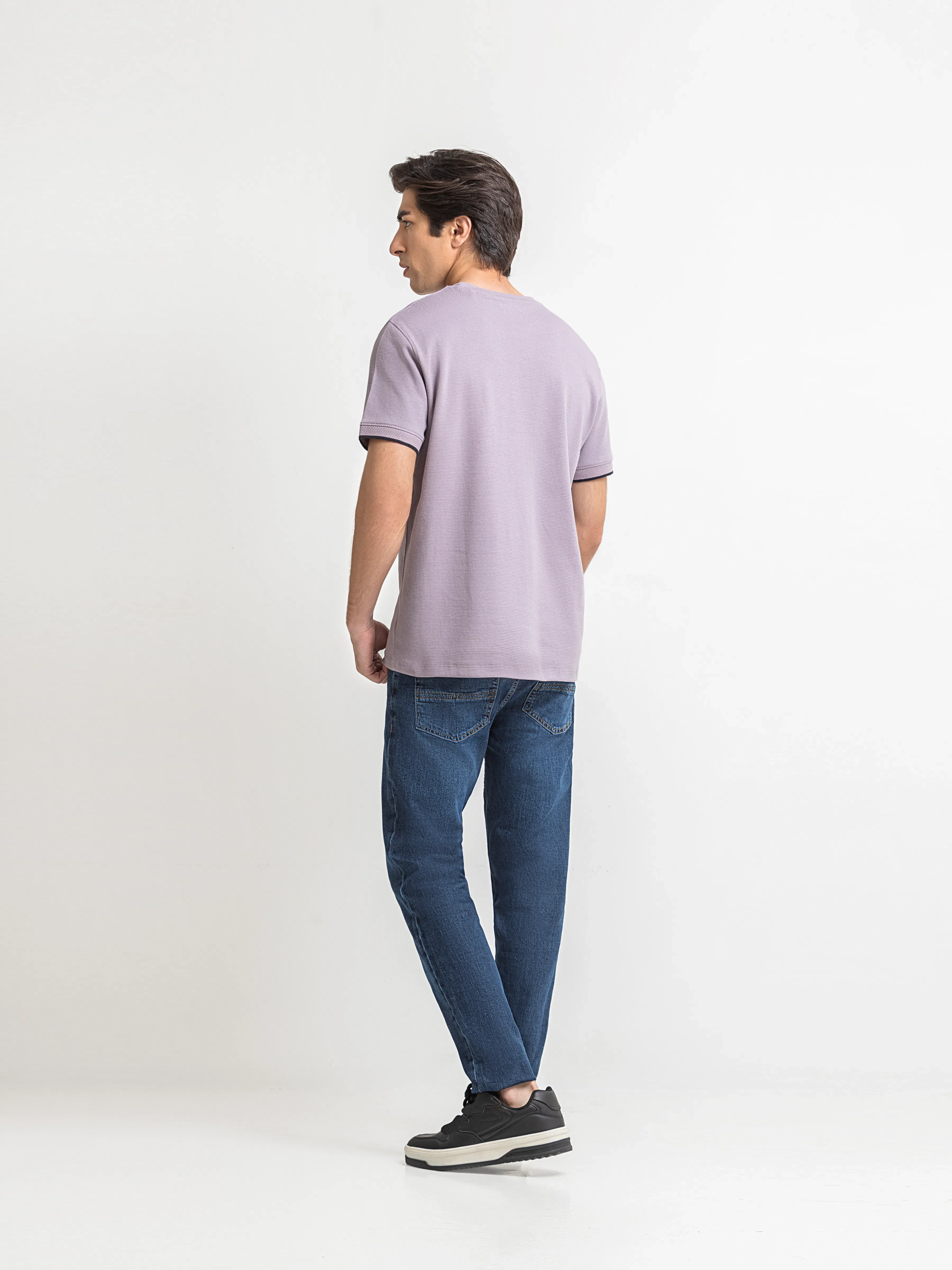 Men's Light Purple Graphic Tee - EMTGT6-005 - Image 6
