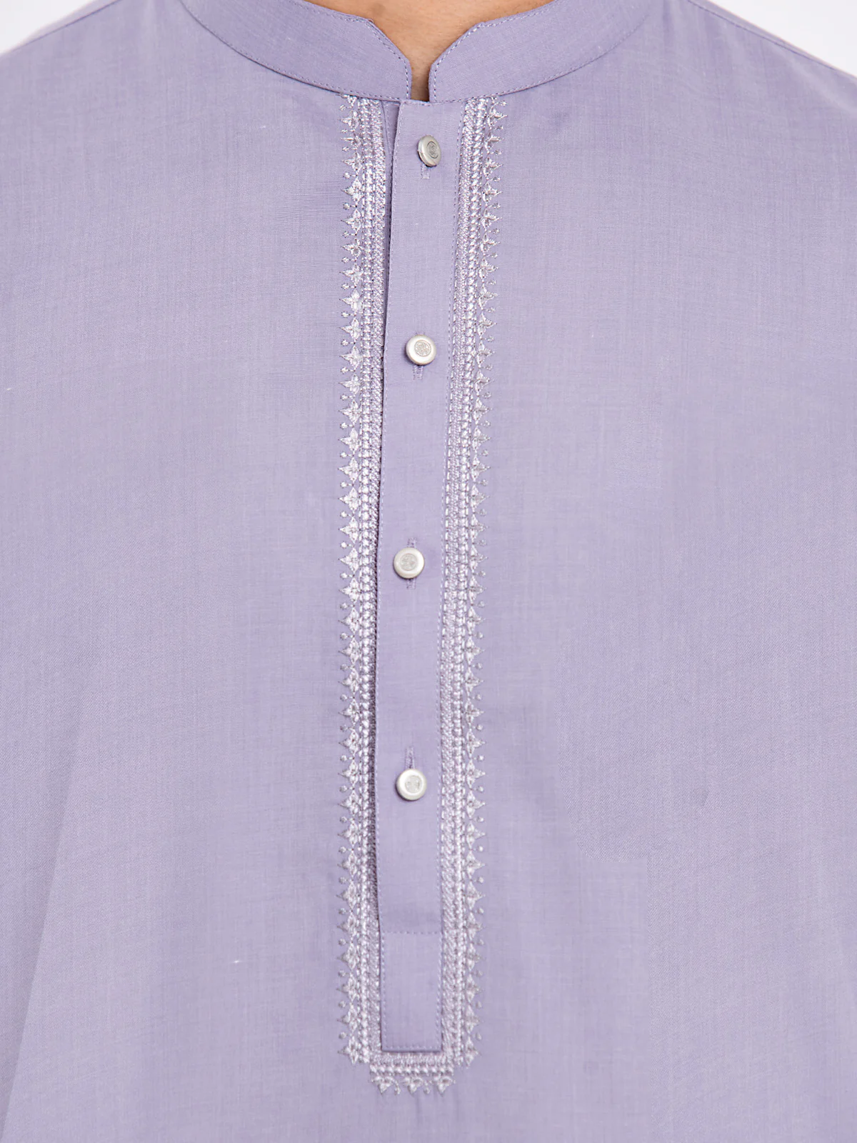 Men's Light Purple Kurta - EMTK24S-41113 - Image 4