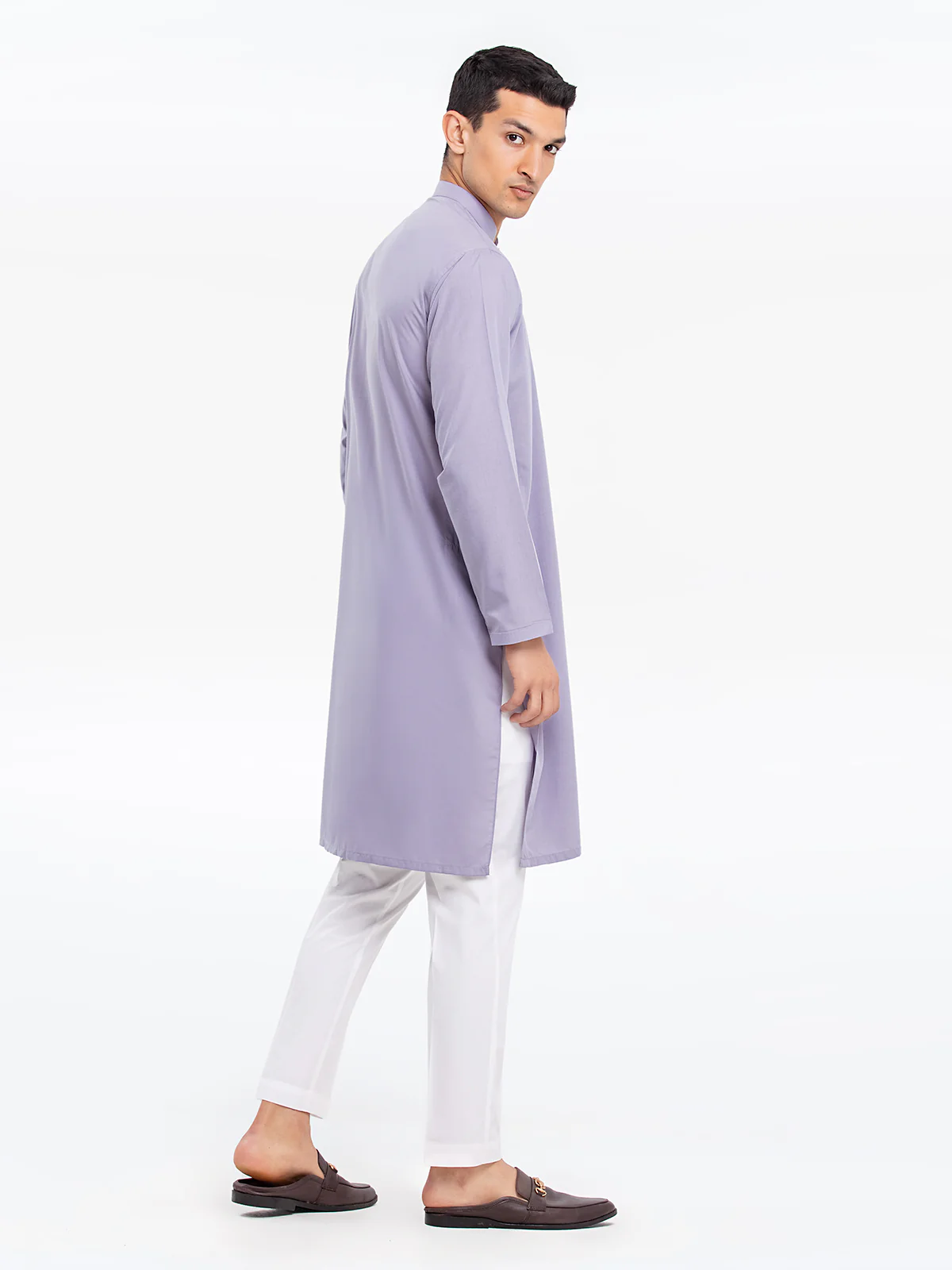 Men's Light Purple Kurta - EMTK24S-41113 - Image 5