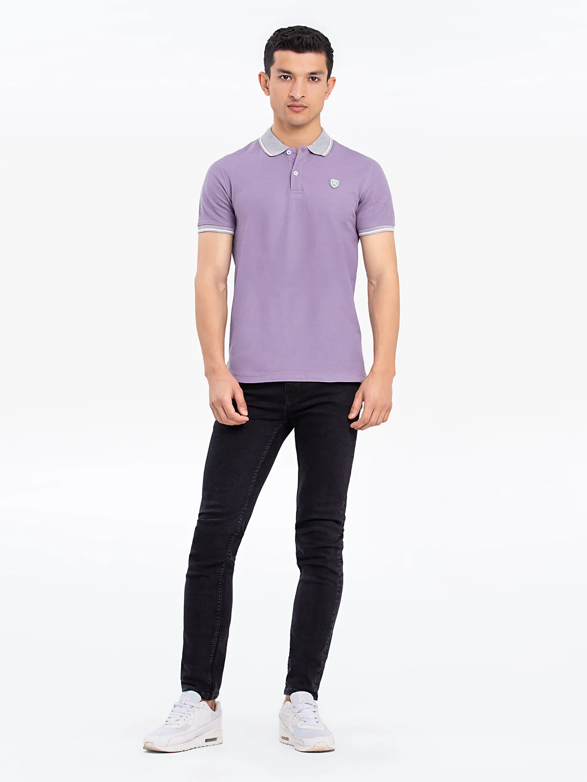 Men's Light Purple Polo Shirt - EMTPS24-013 - Image 2