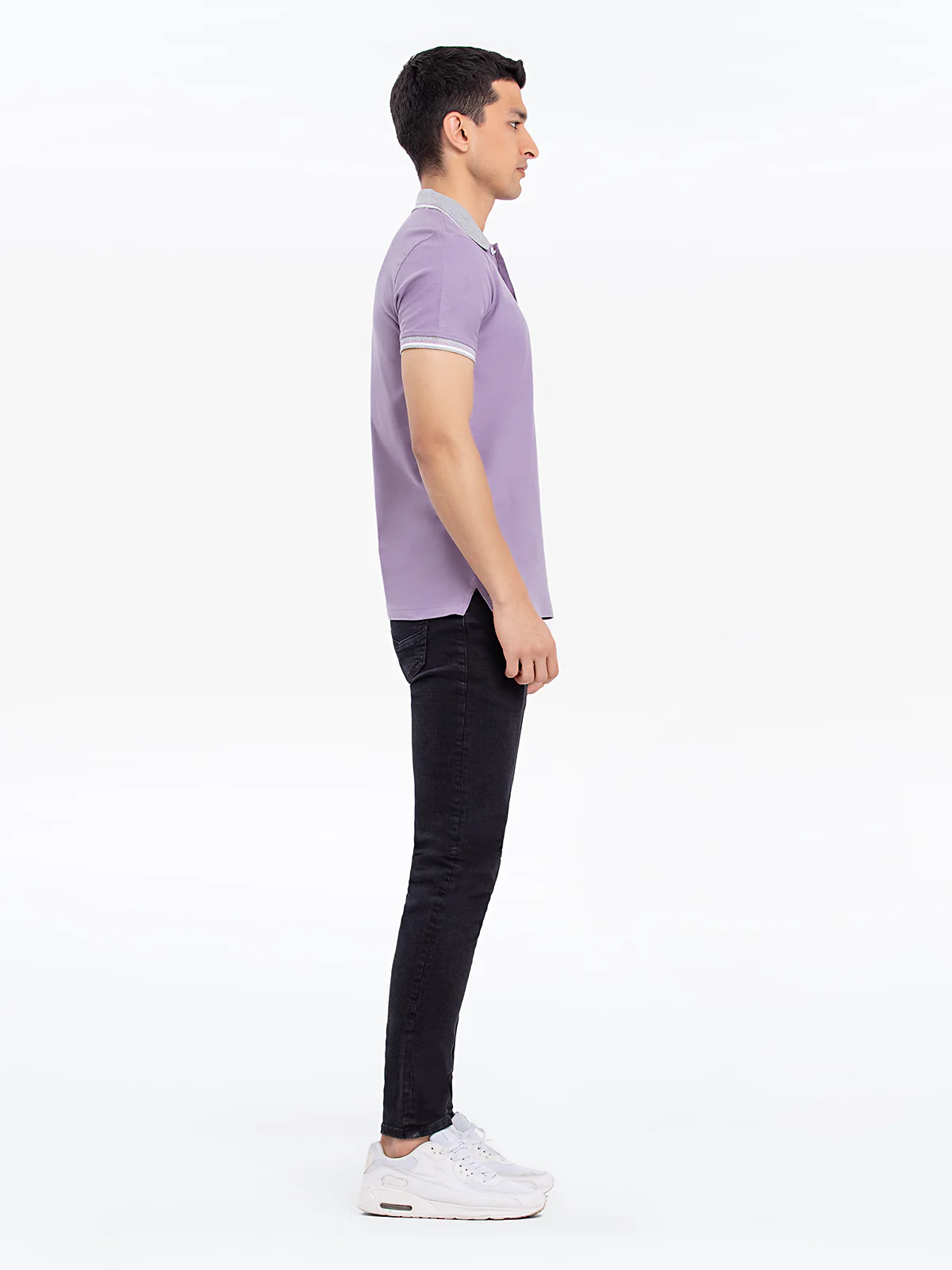 Men's Light Purple Polo Shirt - EMTPS24-013 - Image 3