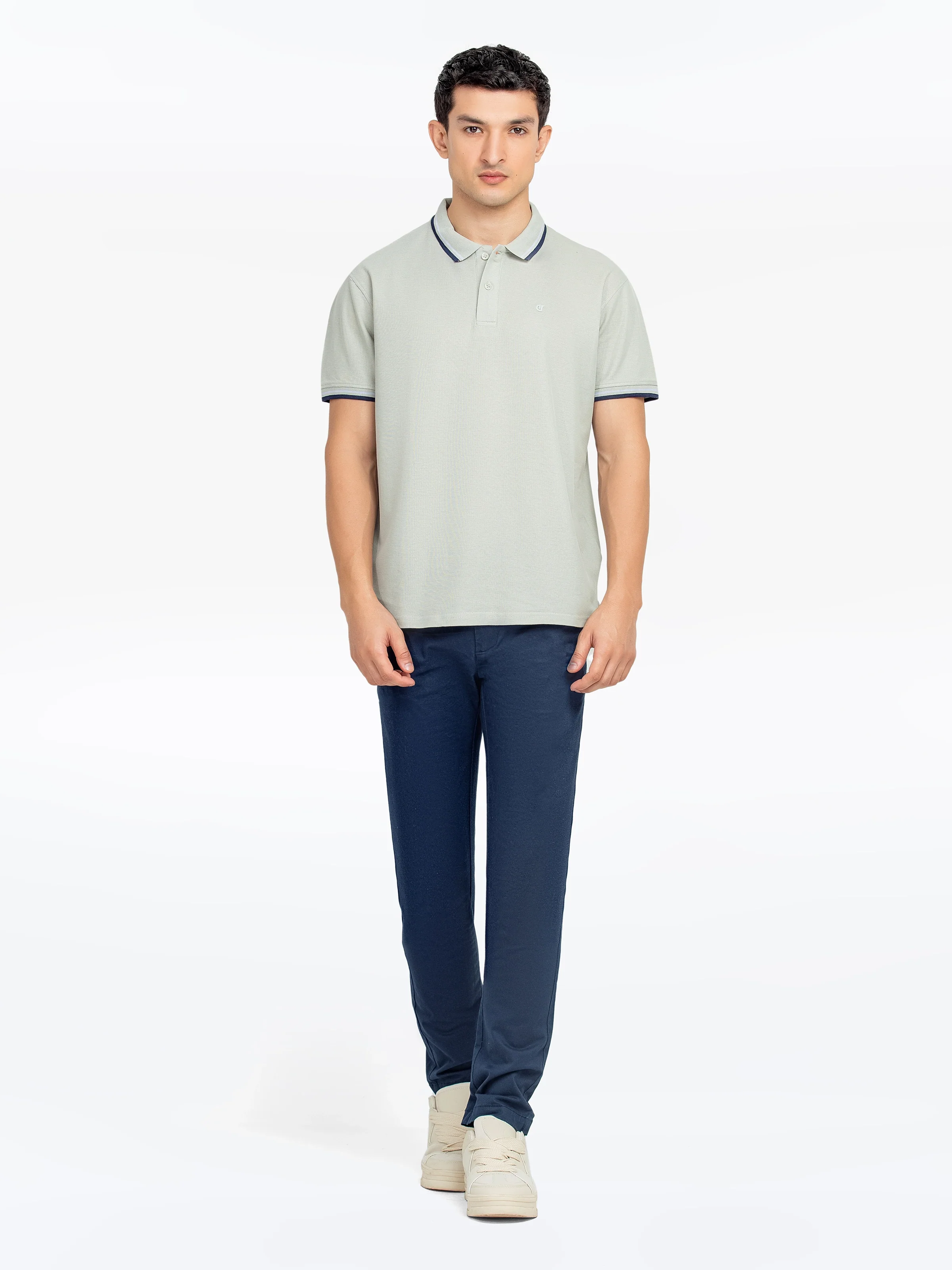 Men's Light Sage Polo Shirt - EMTPS5-058 - Image 2