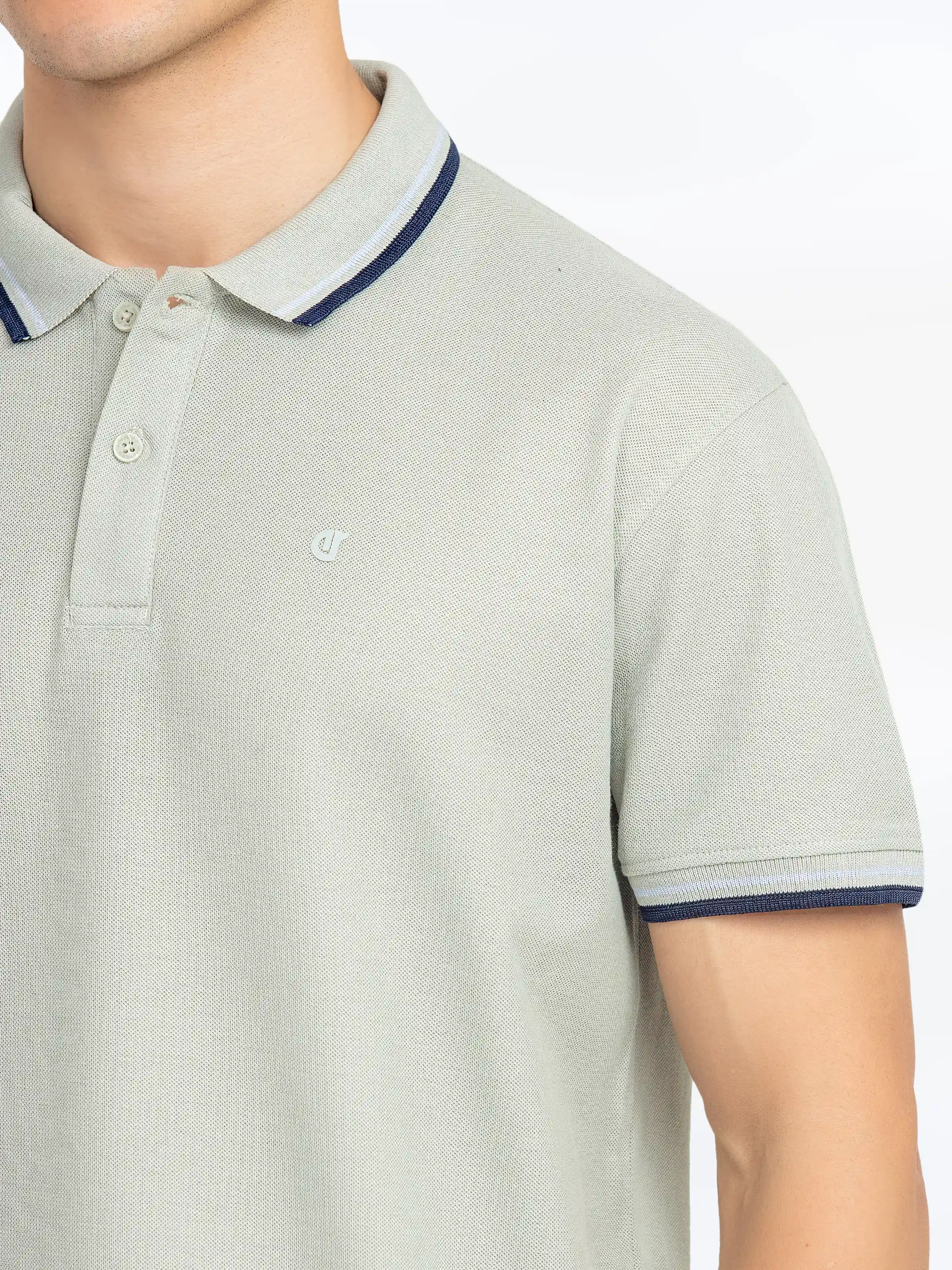 Men's Light Sage Polo Shirt - EMTPS5-058 - Image 3
