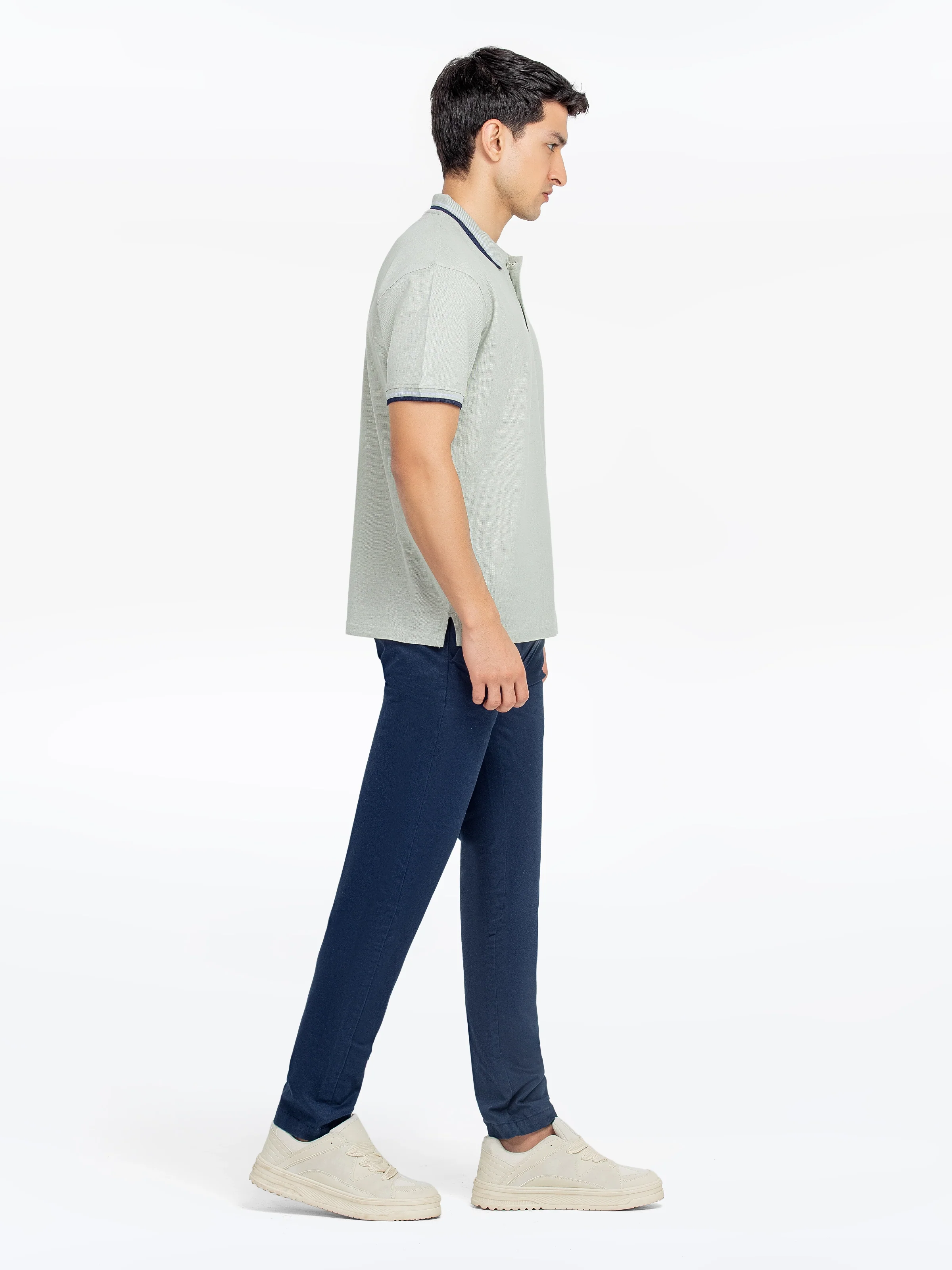 Men's Light Sage Polo Shirt - EMTPS5-058 - Image 4