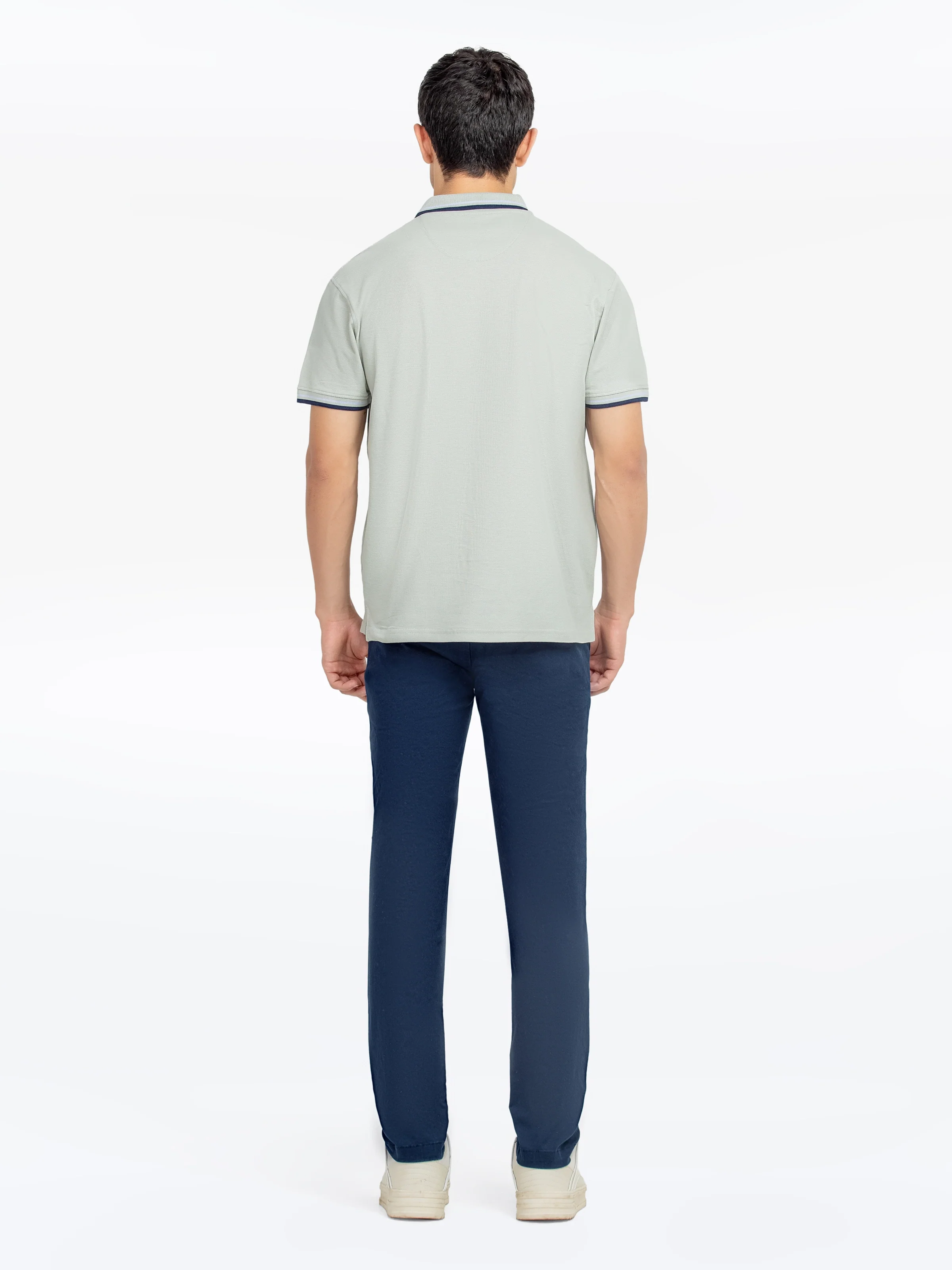 Men's Light Sage Polo Shirt - EMTPS5-058 - Image 5