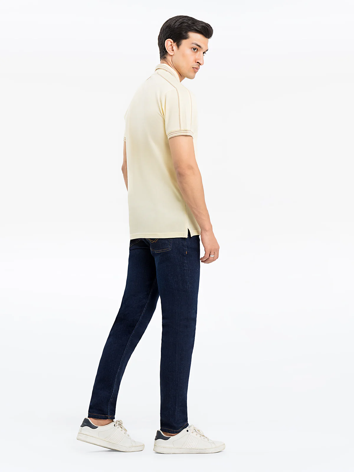 Men's Light Yellow Polo Shirt - EMTPS24-051 - Image 6