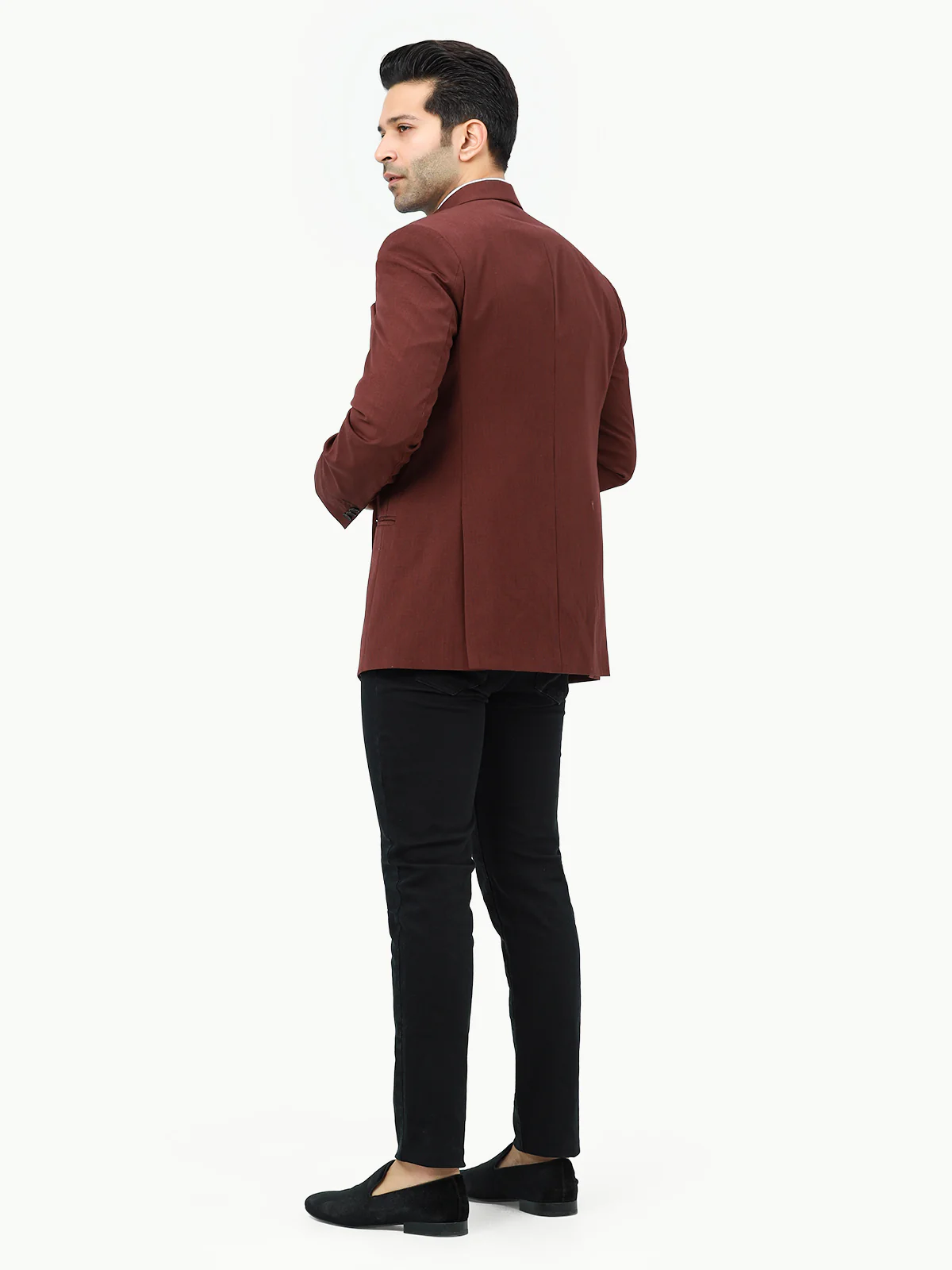 Men's Maroon Blazer - EMTB22-6809 - Image 5