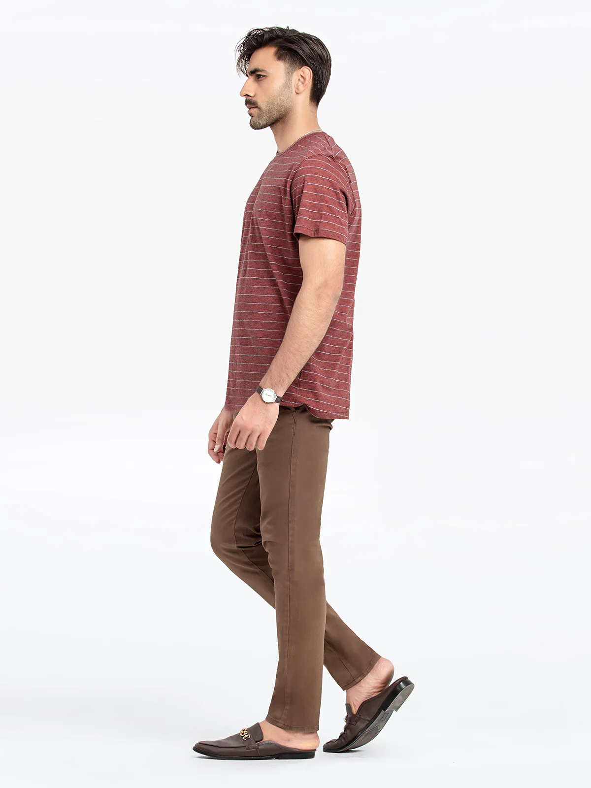 Men's Maroon T-Shirt - EMTGT24-015 - Image 3