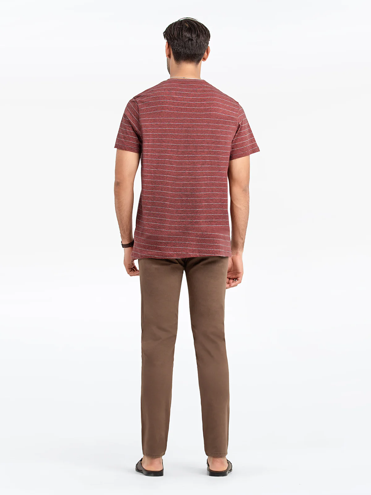 Men's Maroon T-Shirt - EMTGT24-015 - Image 4
