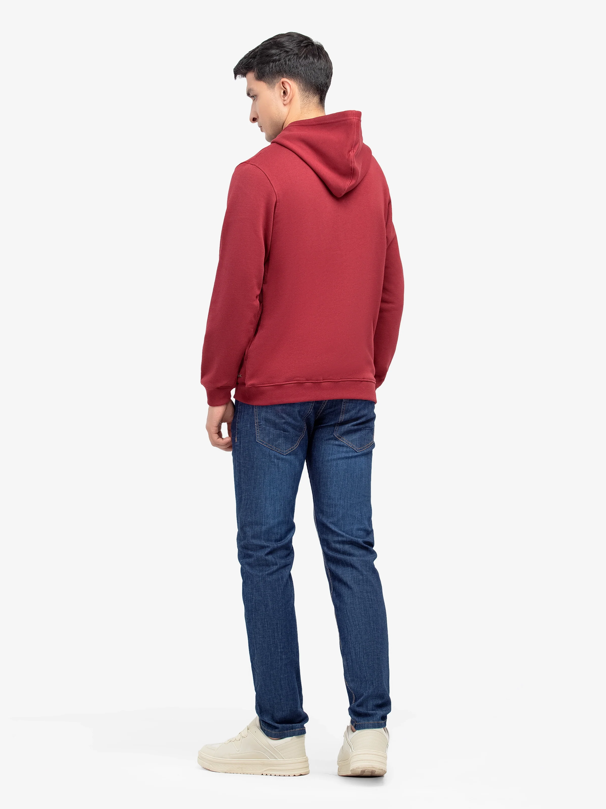 Men's Maroon Hoodie - EMTH24-006 - Image 5