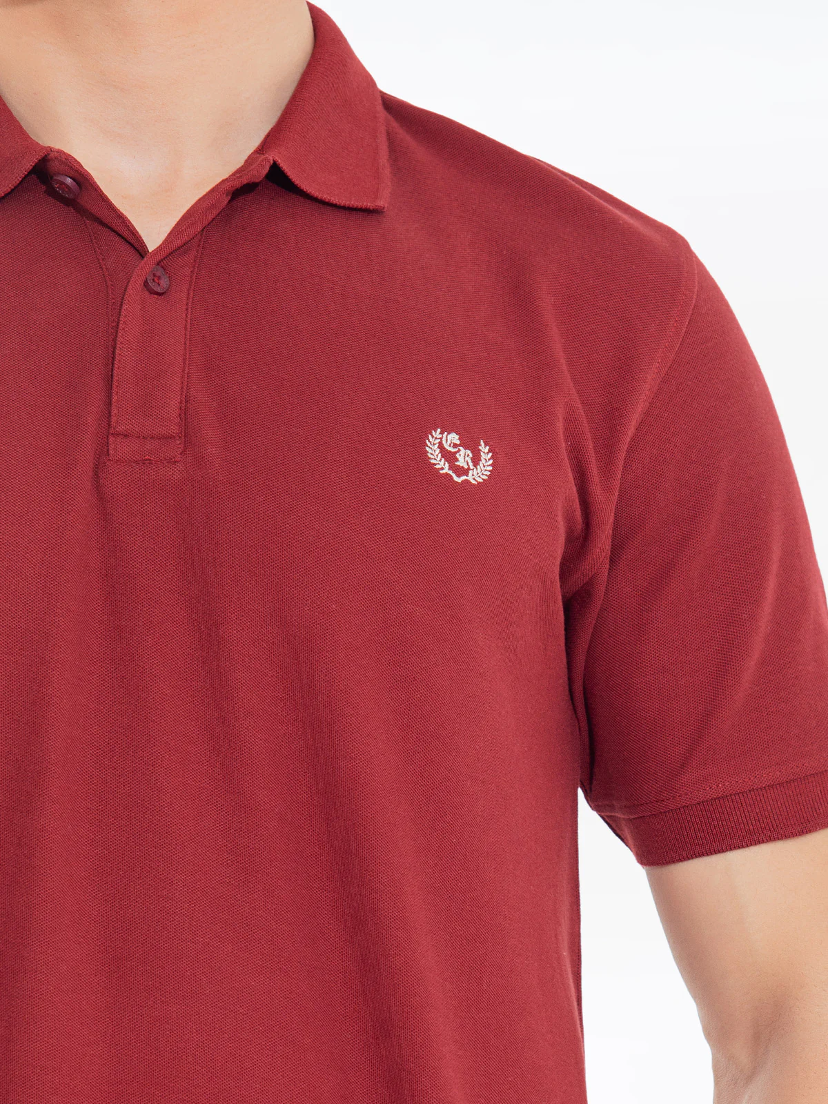 Men's Maroon Polo Shirt - EMTPS24-033 - Image 3