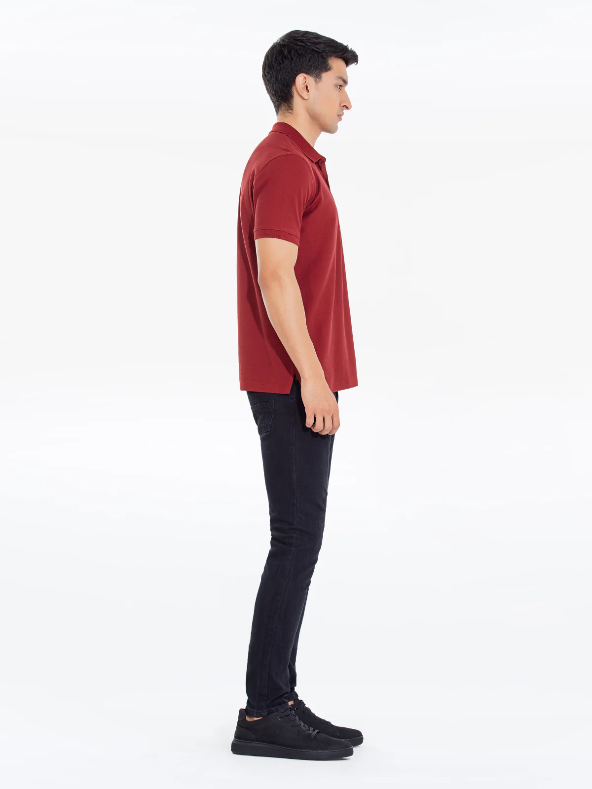 Men's Maroon Polo Shirt - EMTPS24-033 - Image 4