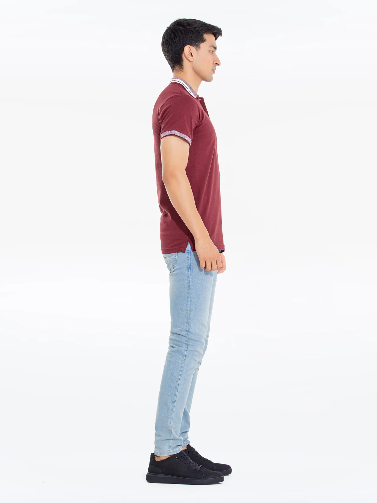 Men's Maroon Polo Shirt - EMTPS24-068 - Image 3