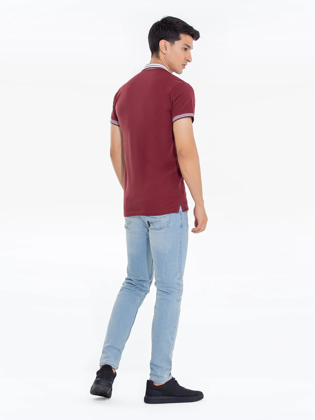 Men's Maroon Polo Shirt - EMTPS24-068 - Image 4
