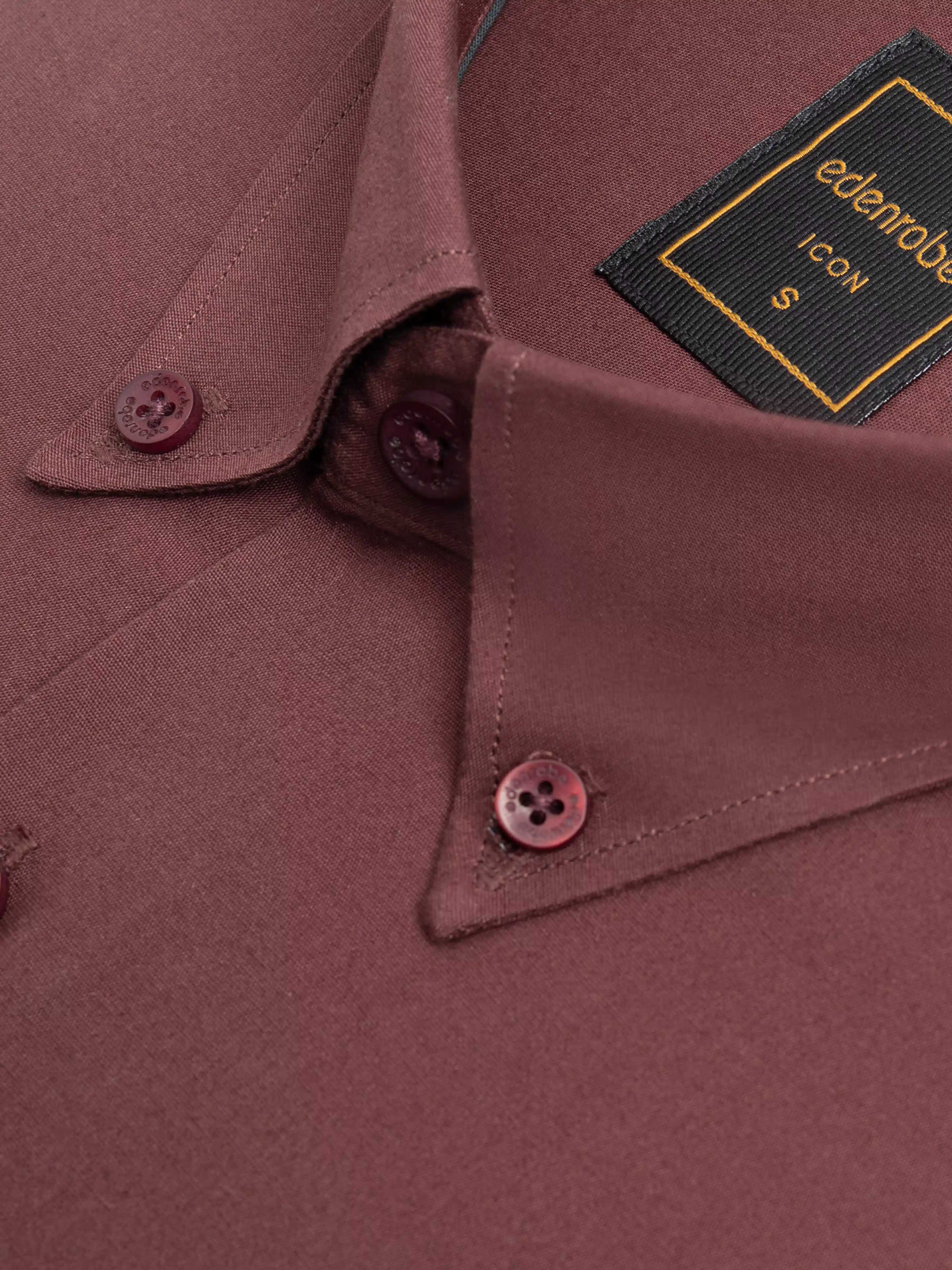 Men's Maroon Shirt - EMTSI24-50732 - Image 3