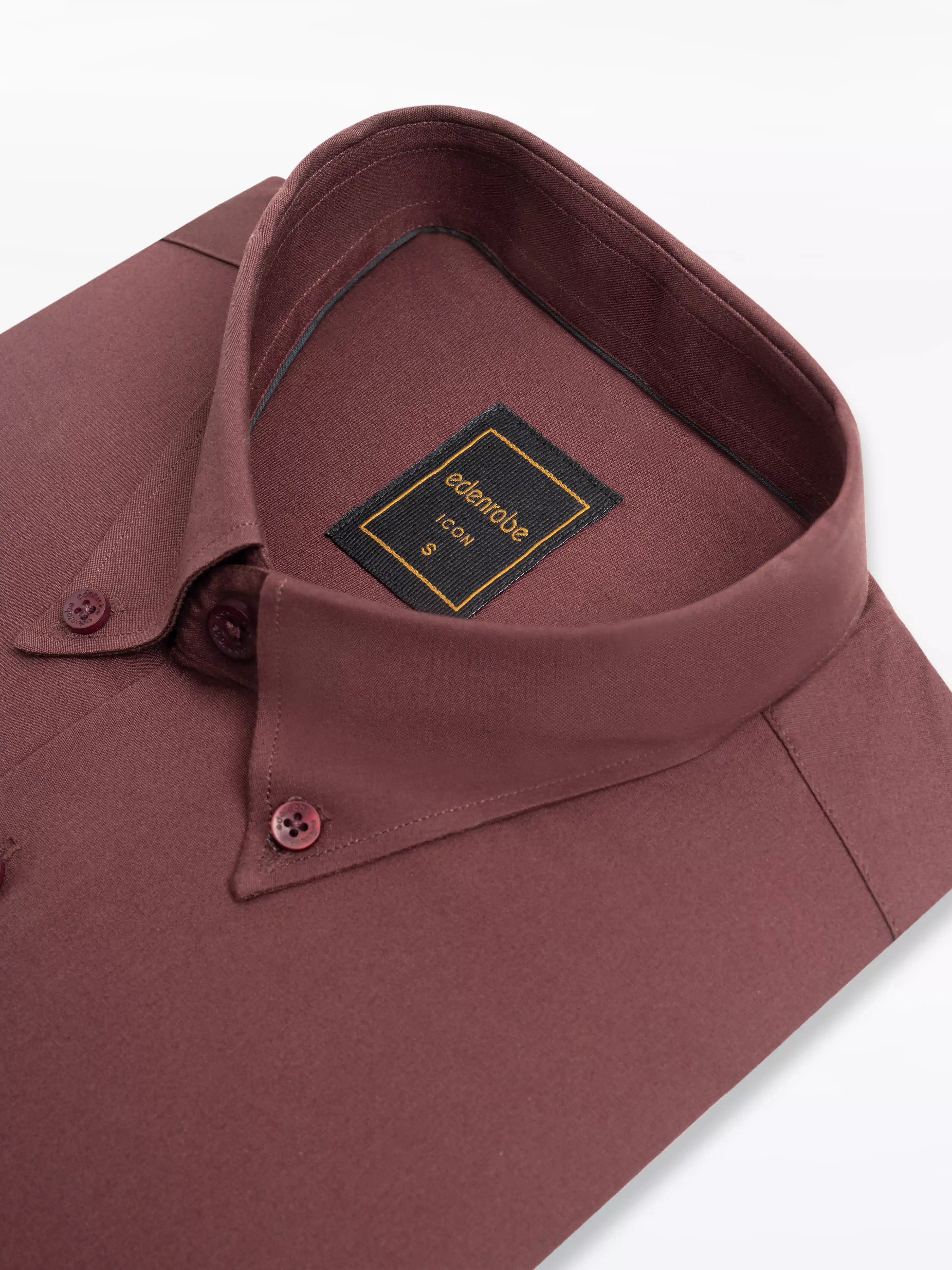 Men's Maroon Shirt - EMTSI24-50732 - Image 4