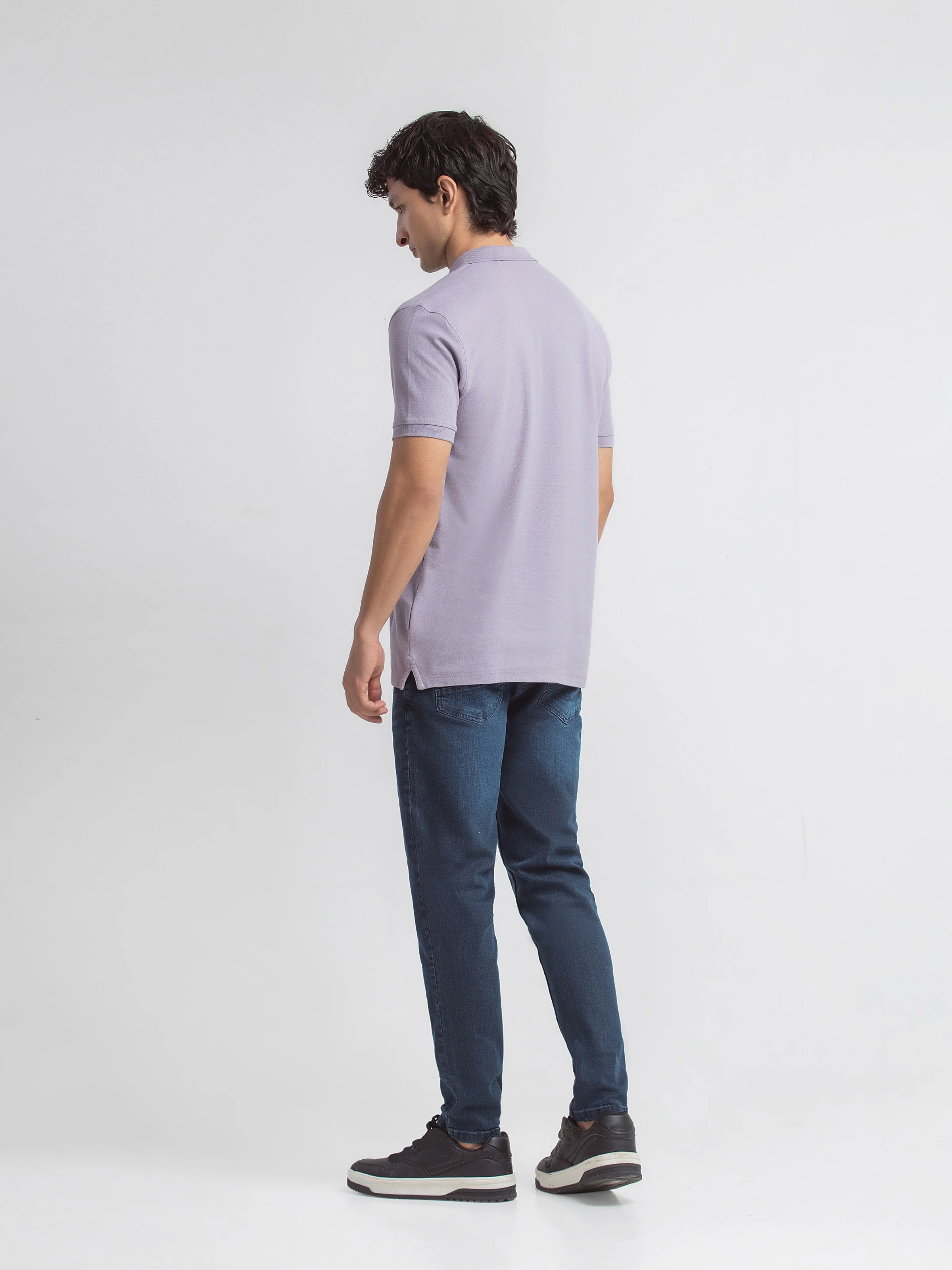 Men's Mauve Polo Shirt - EMTPS6-007 - Image 5