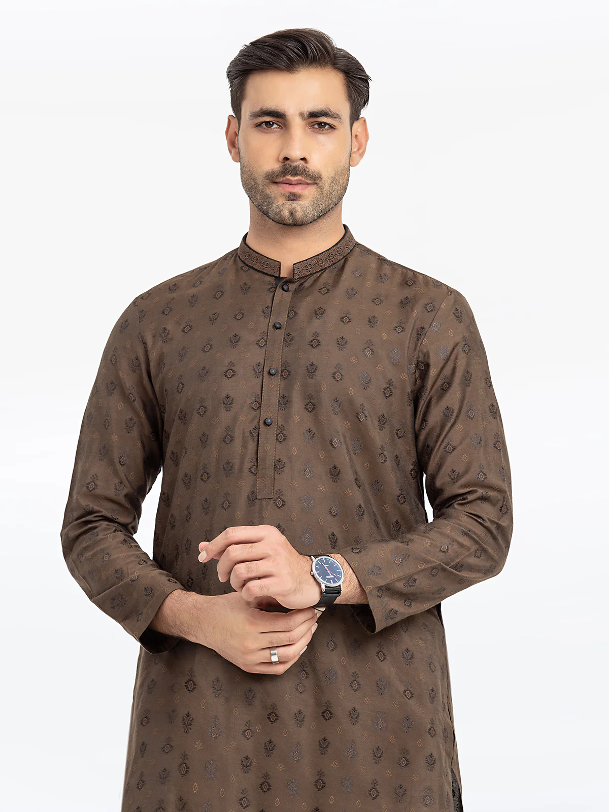 Men's Mehndi Kurta - EMTKC24-122 - Image 2