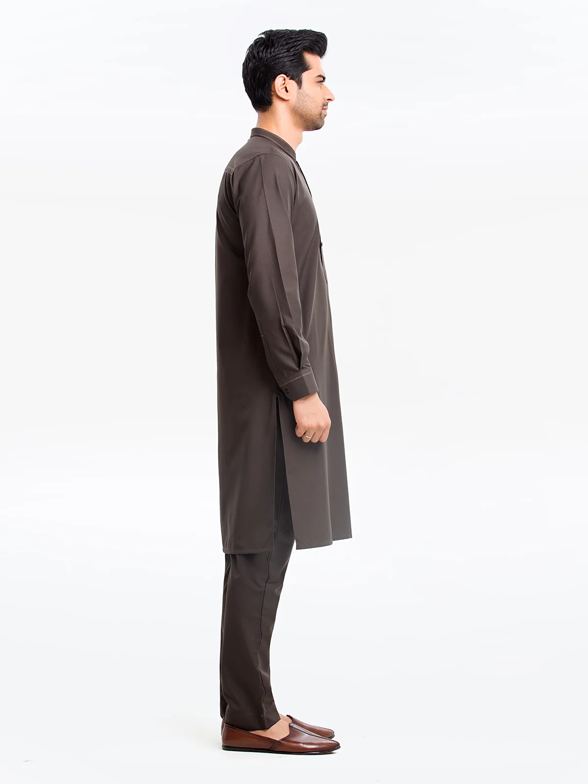 Men's Mehndi Kurta Pajama - EMTKPT23-003 - Image 3