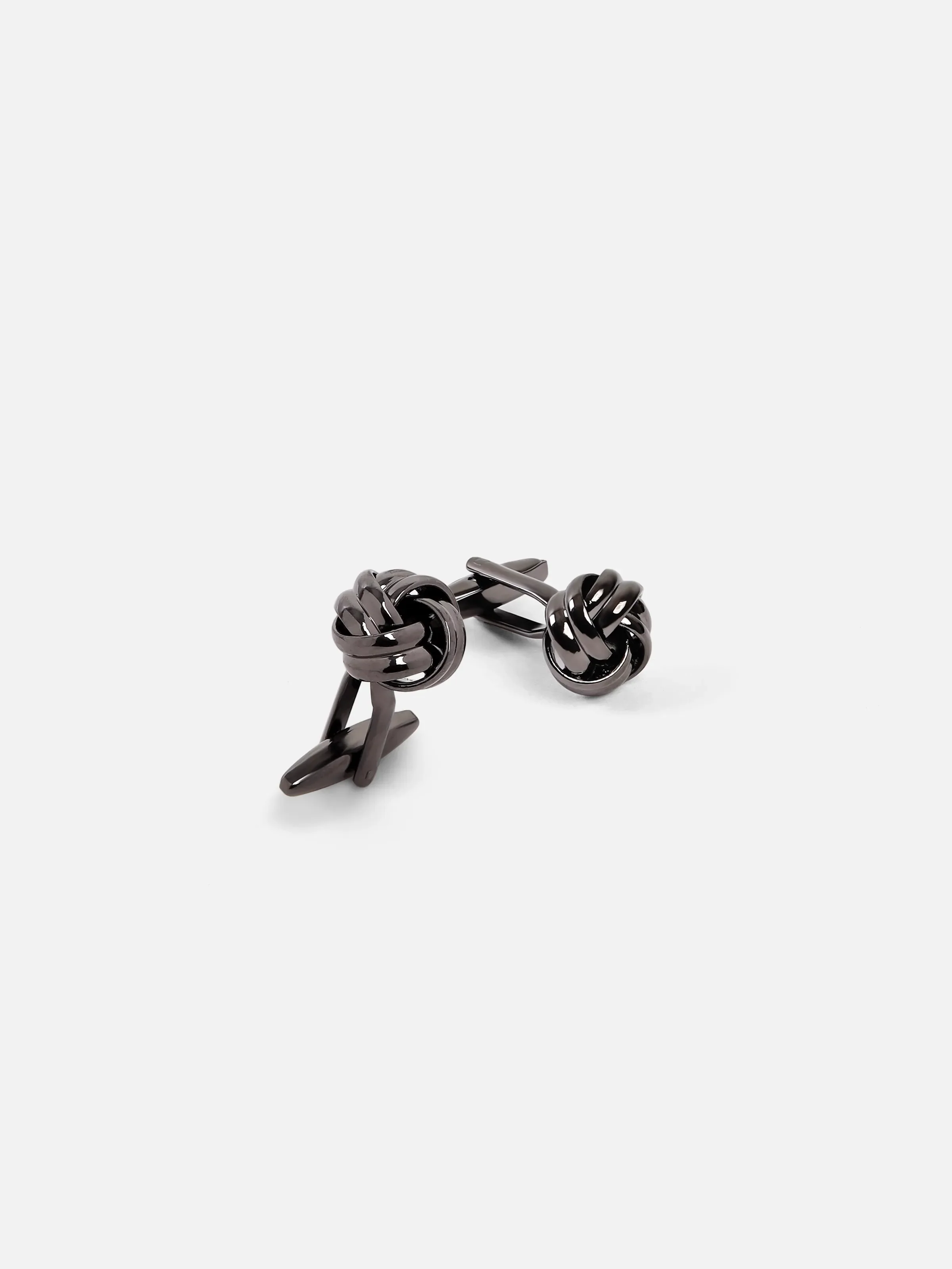 Regal Metallic Grey Cufflinks - EAMCL6-004 - Image 2