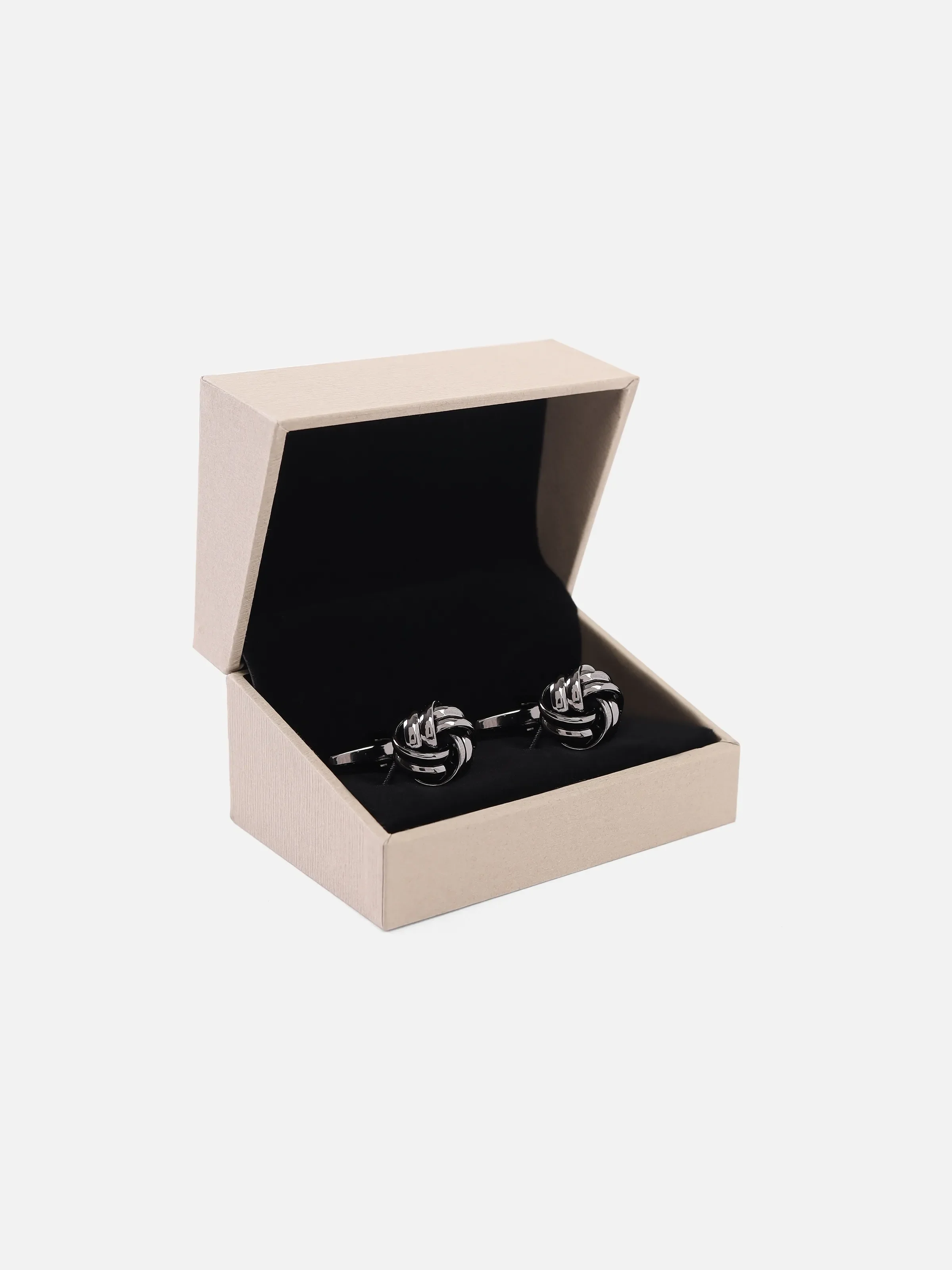 Regal Metallic Grey Cufflinks - EAMCL6-004 - Image 3
