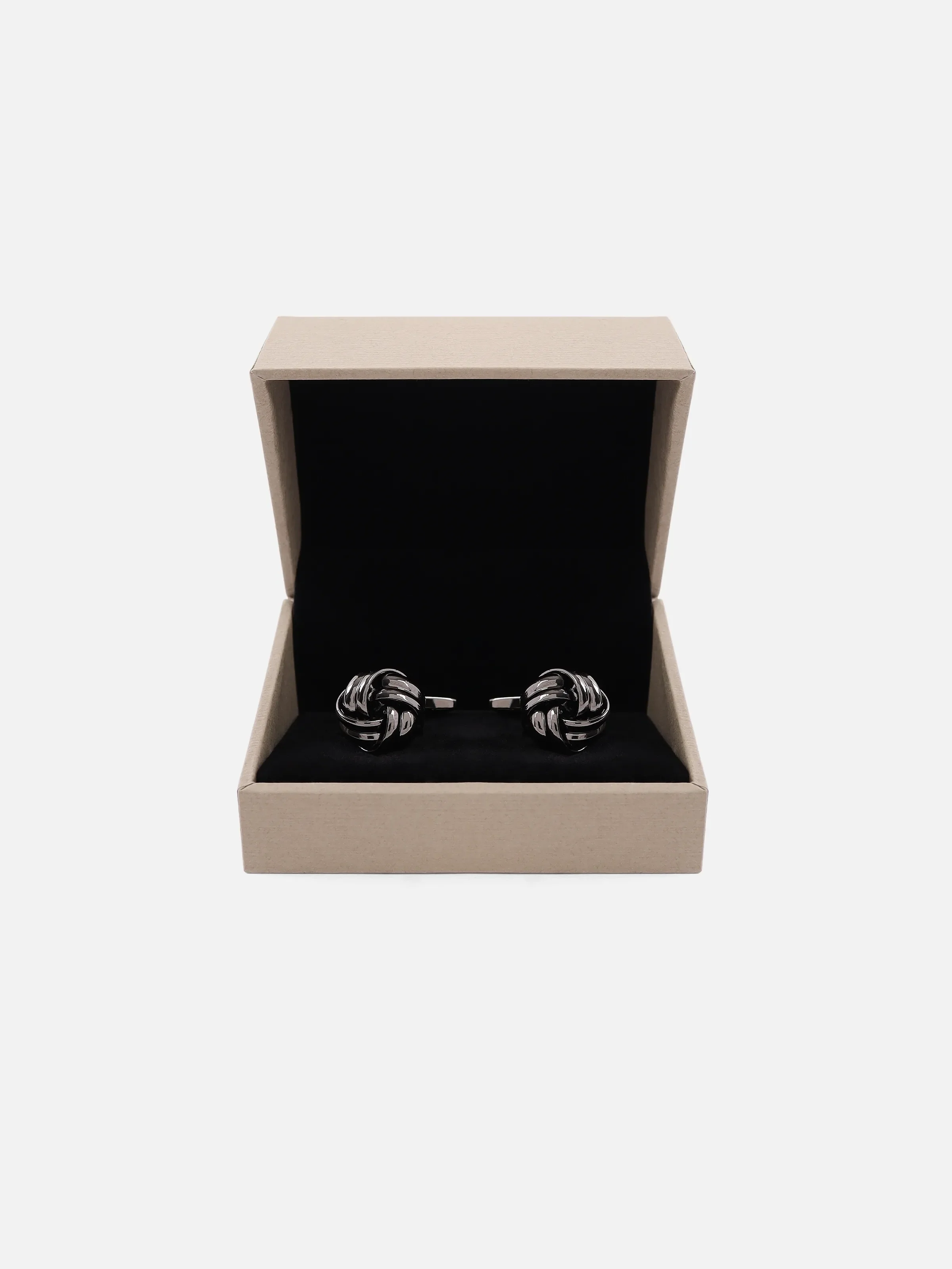 Regal Metallic Grey Cufflinks - EAMCL6-004 - Image 4