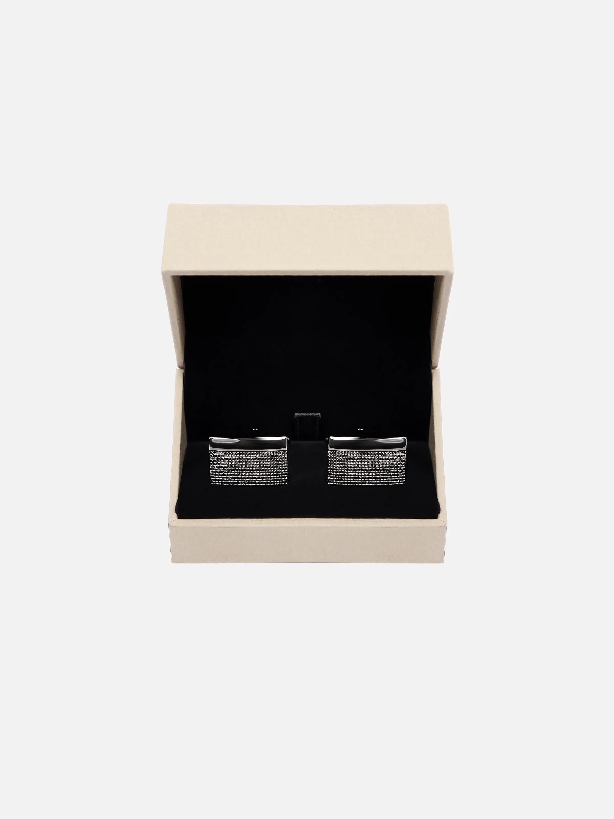 Onyx Metallic Grey Cufflink - EAMCL6-006 - Image 3