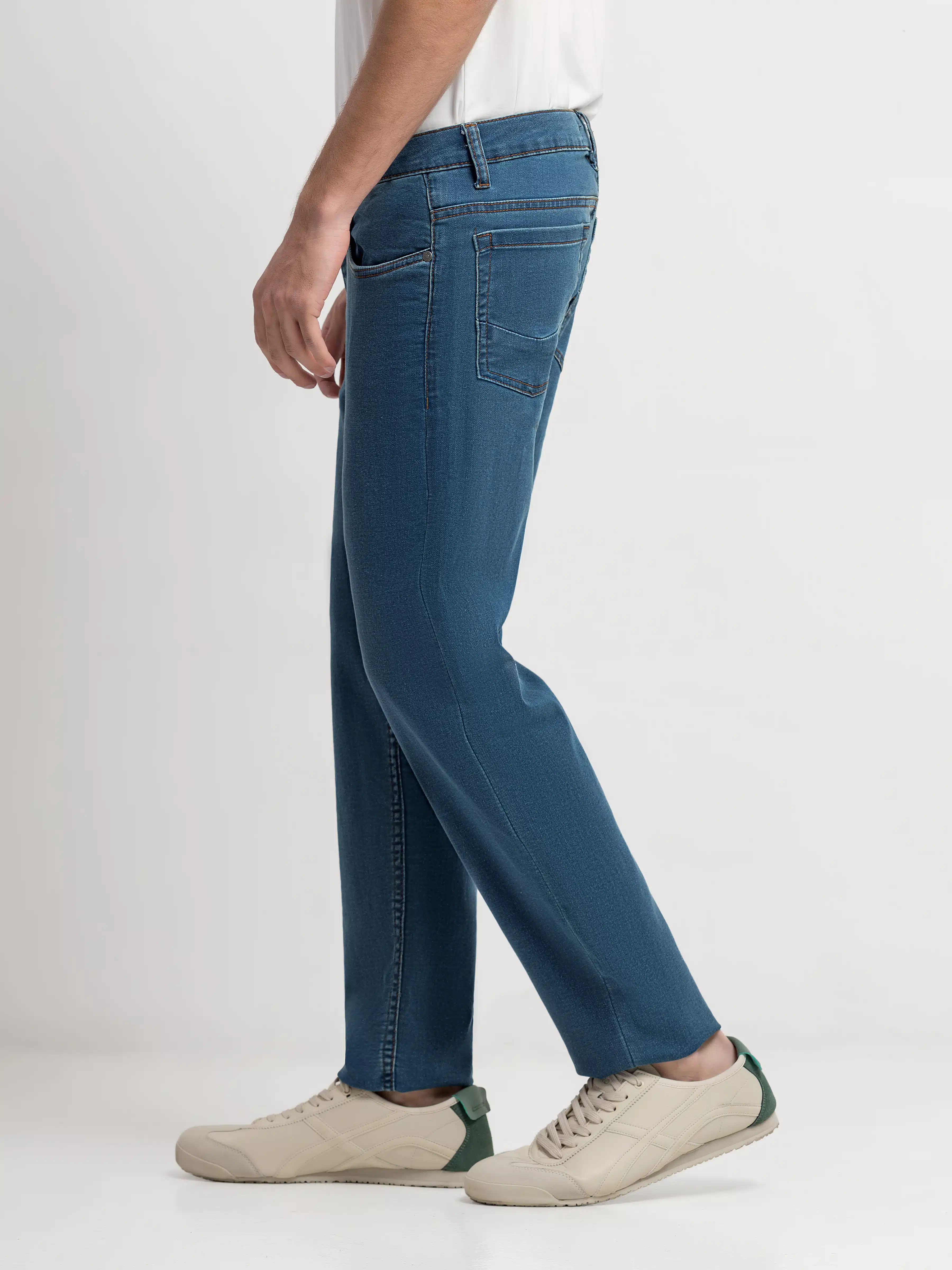 Men's Mid Blue Denim Pant - EMBPD5-026 - Image 5