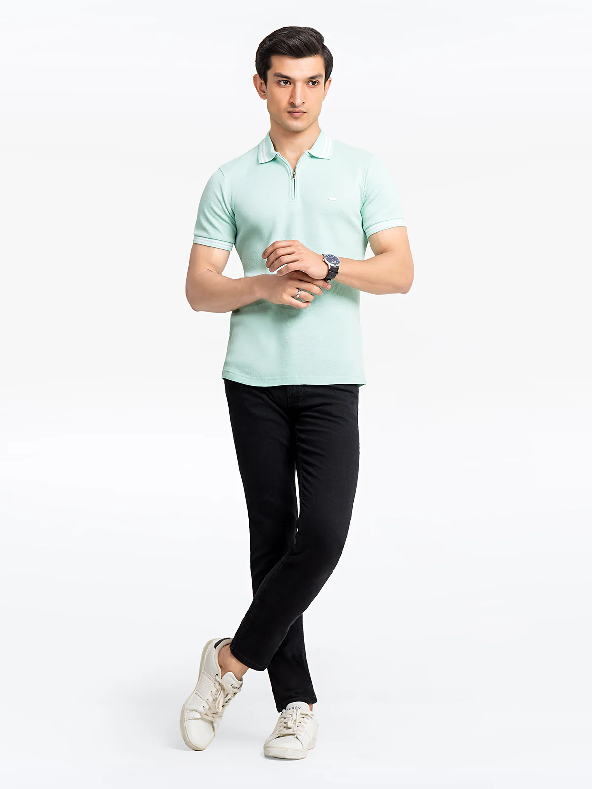 Men's Mint Green Polo Shirt - EMTPS24-062 - Image 2