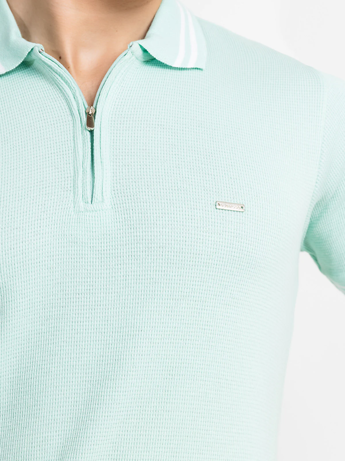 Men's Mint Green Polo Shirt - EMTPS24-062 - Image 3