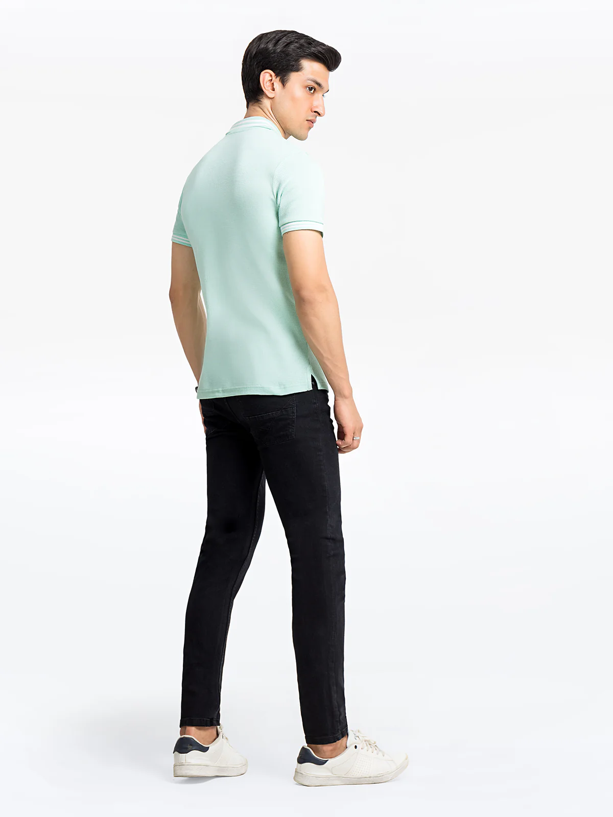 Men's Mint Green Polo Shirt - EMTPS24-062 - Image 4