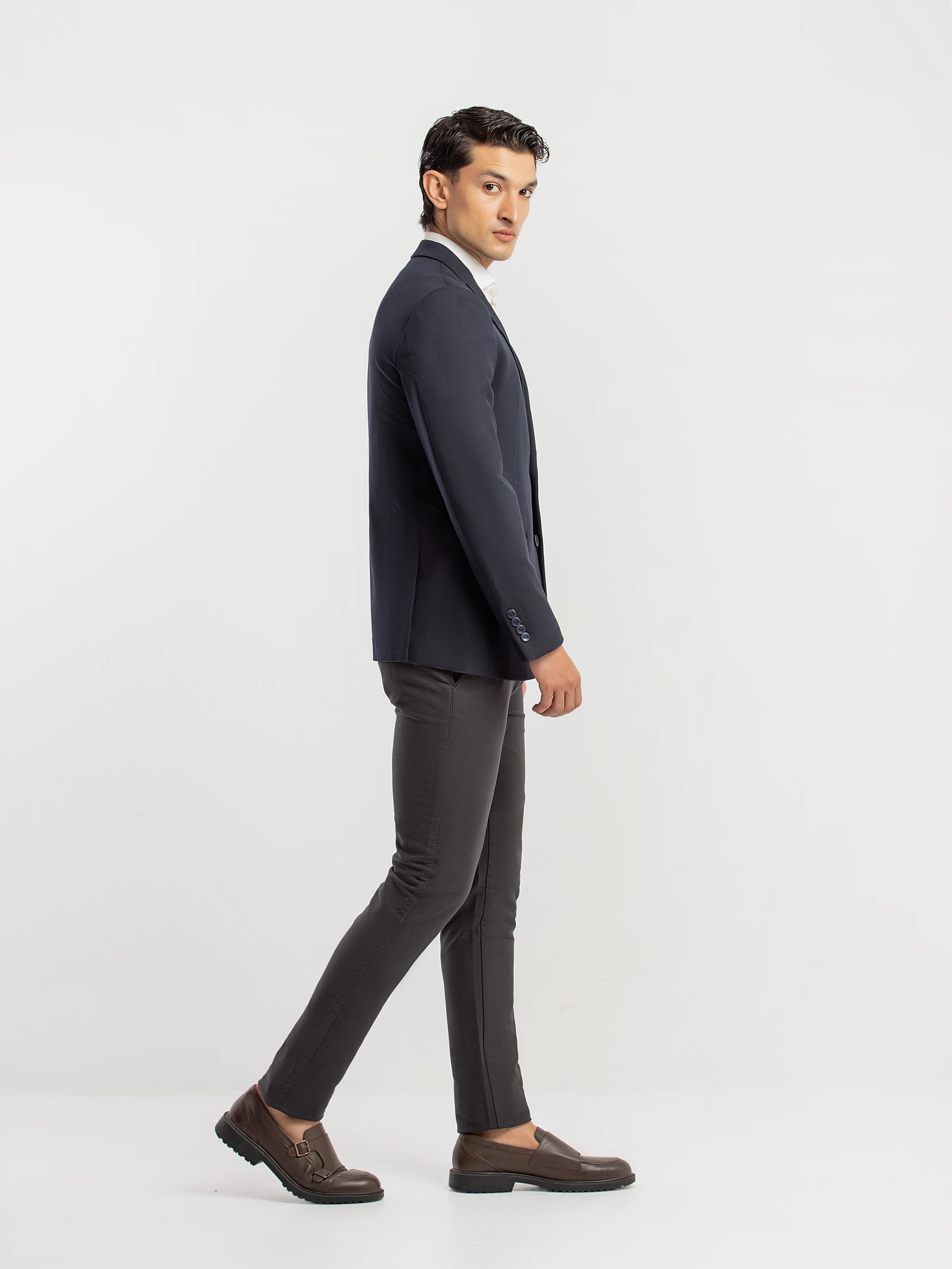 Men's Navy Blazer - EMTB5-6897 - Image 4
