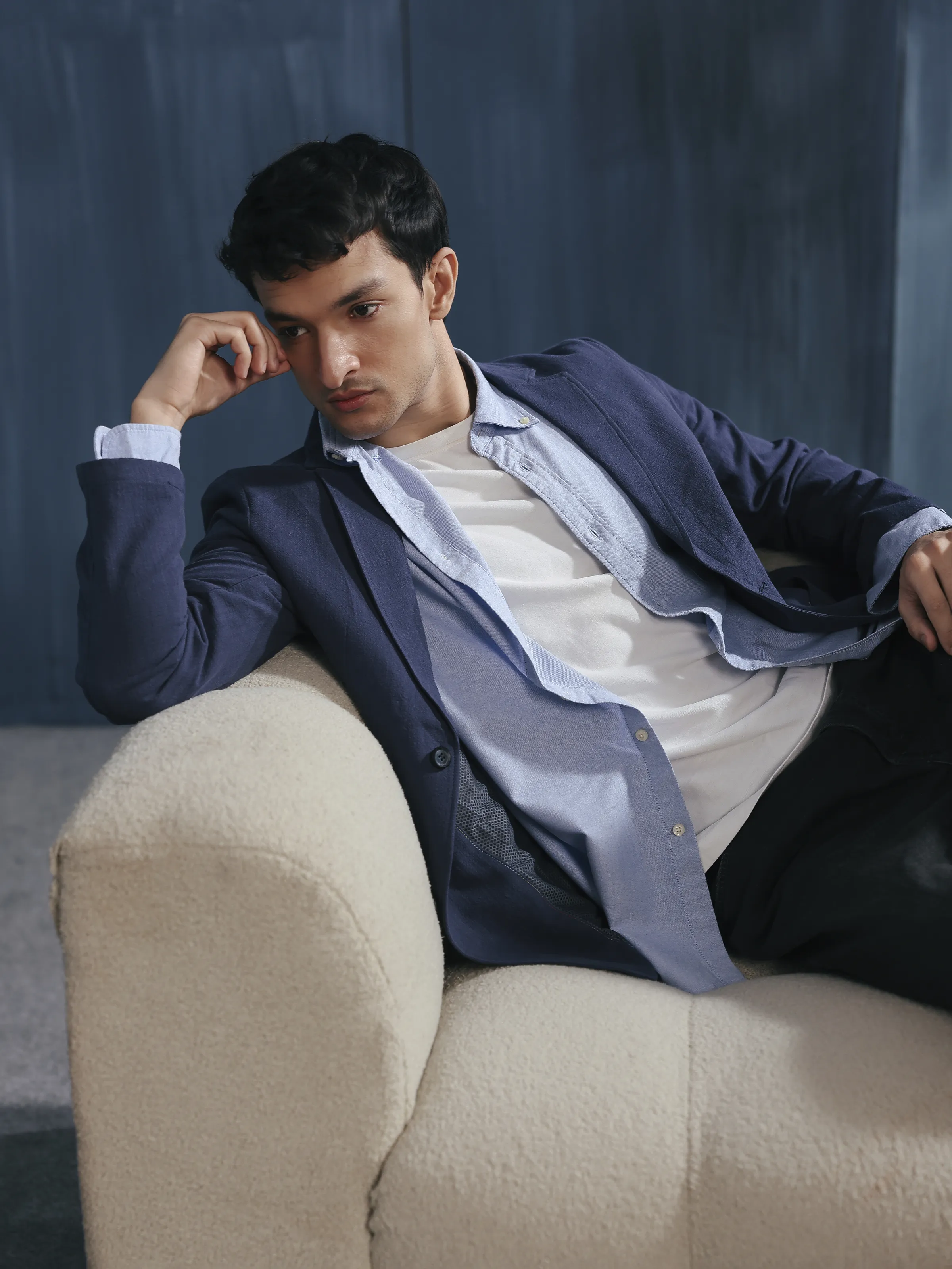 Men's Navy Blazer - EMTB5-6904 - Image 2