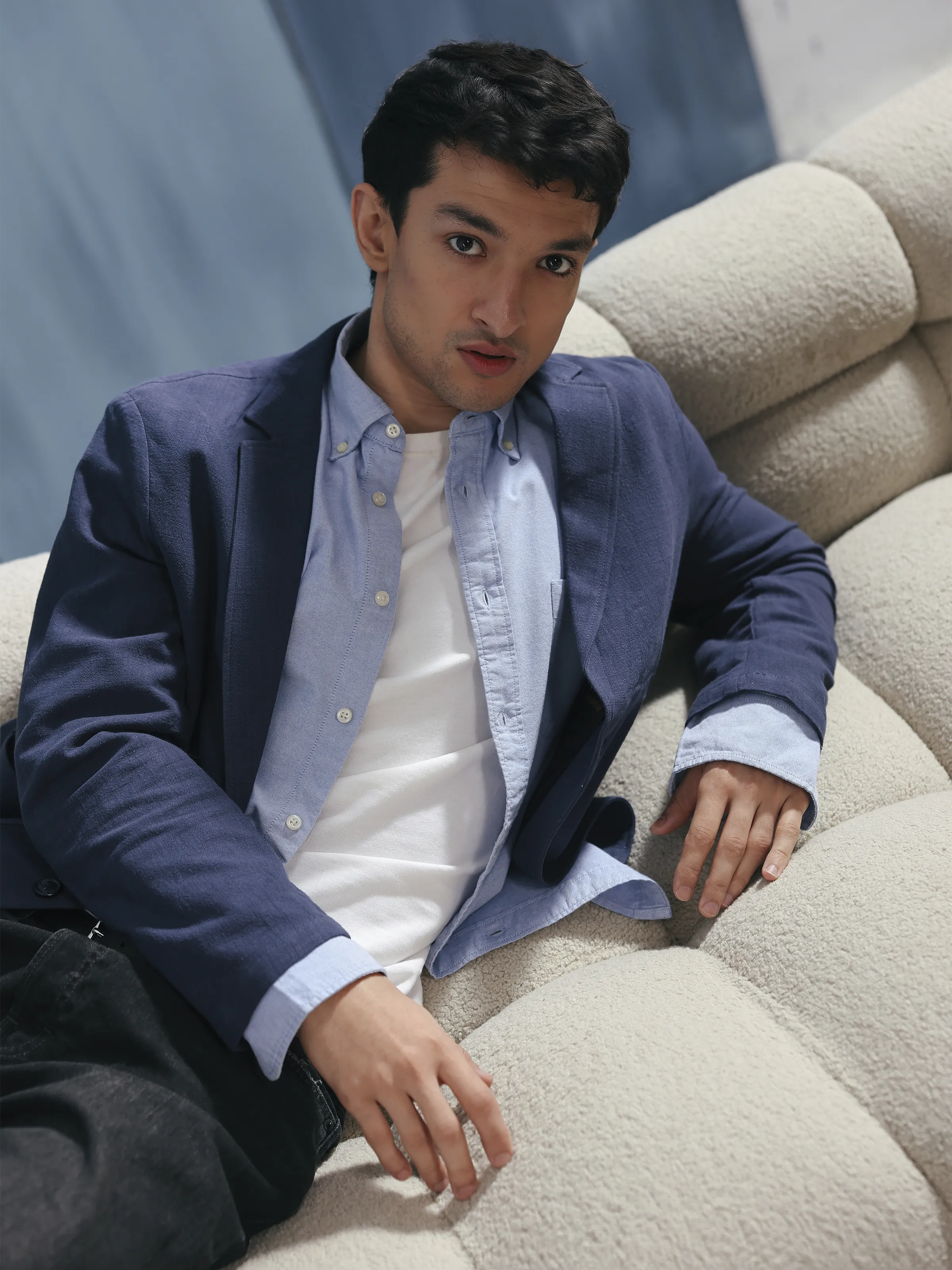 Men's Navy Blazer - EMTB5-6904 - Image 3