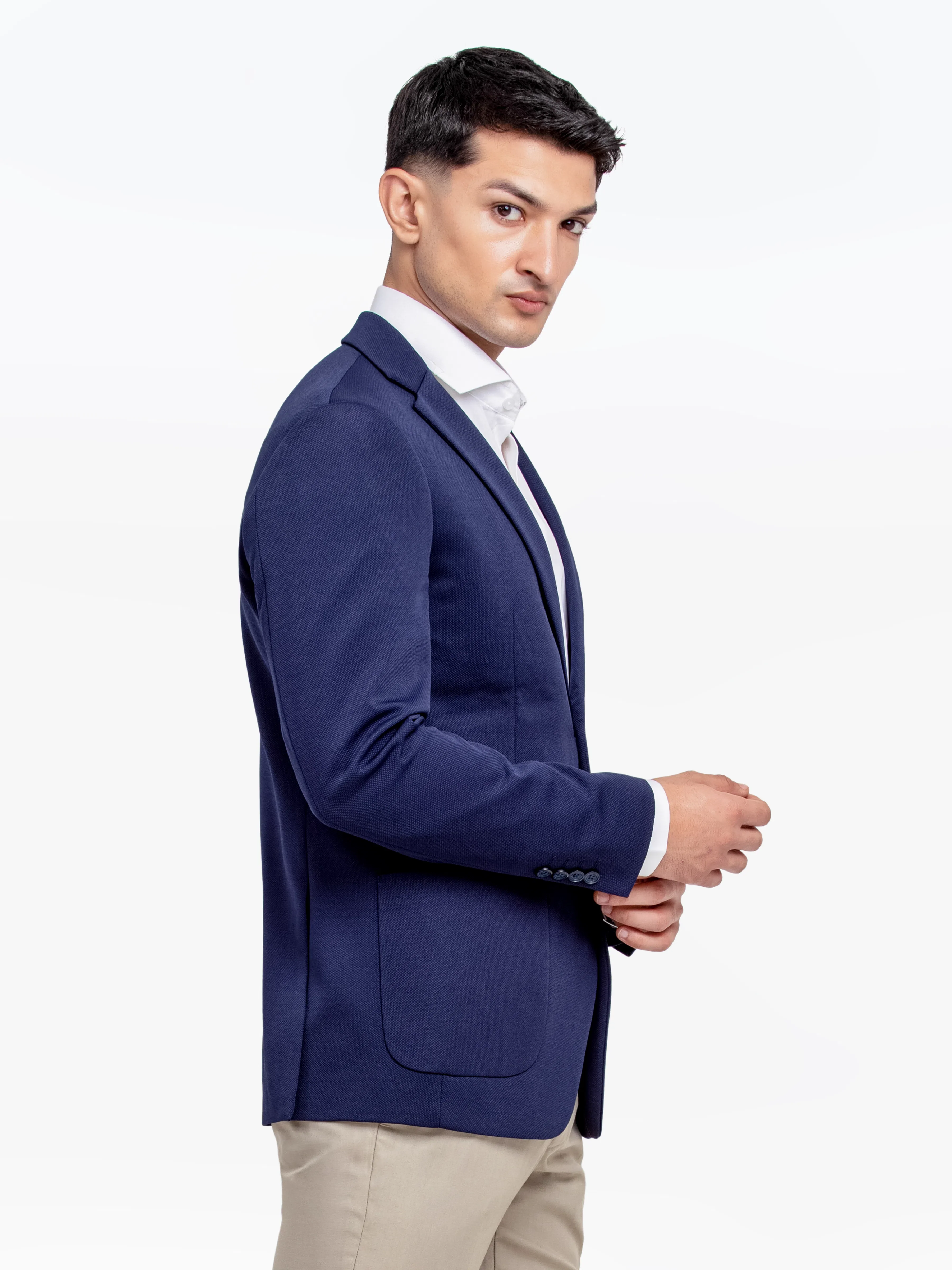 Men's Navy Blue Blazer - EMTB24-6867 - Image 4