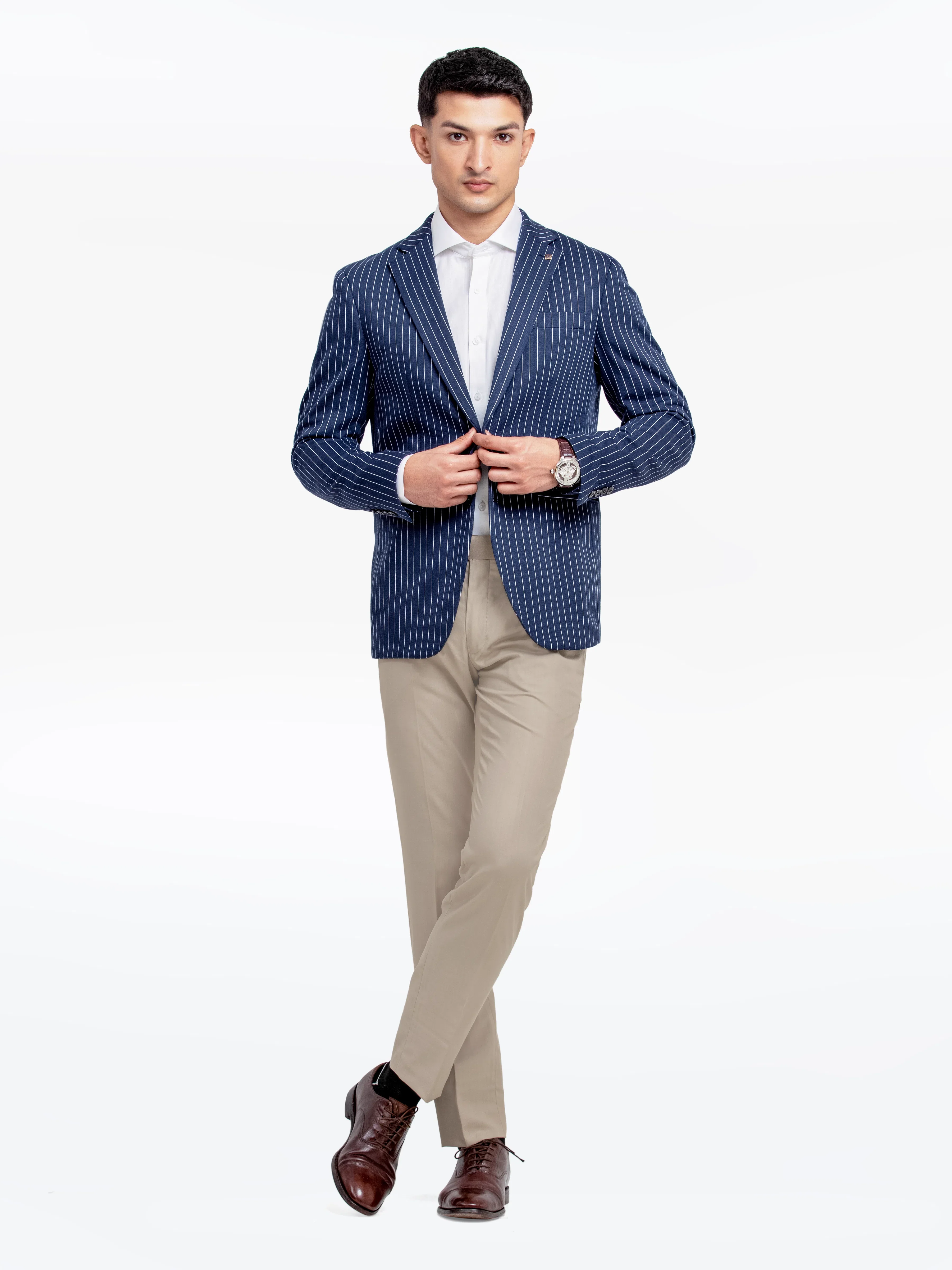 Men's Navy Blue Blazer - EMTB24-6870 - Image 2