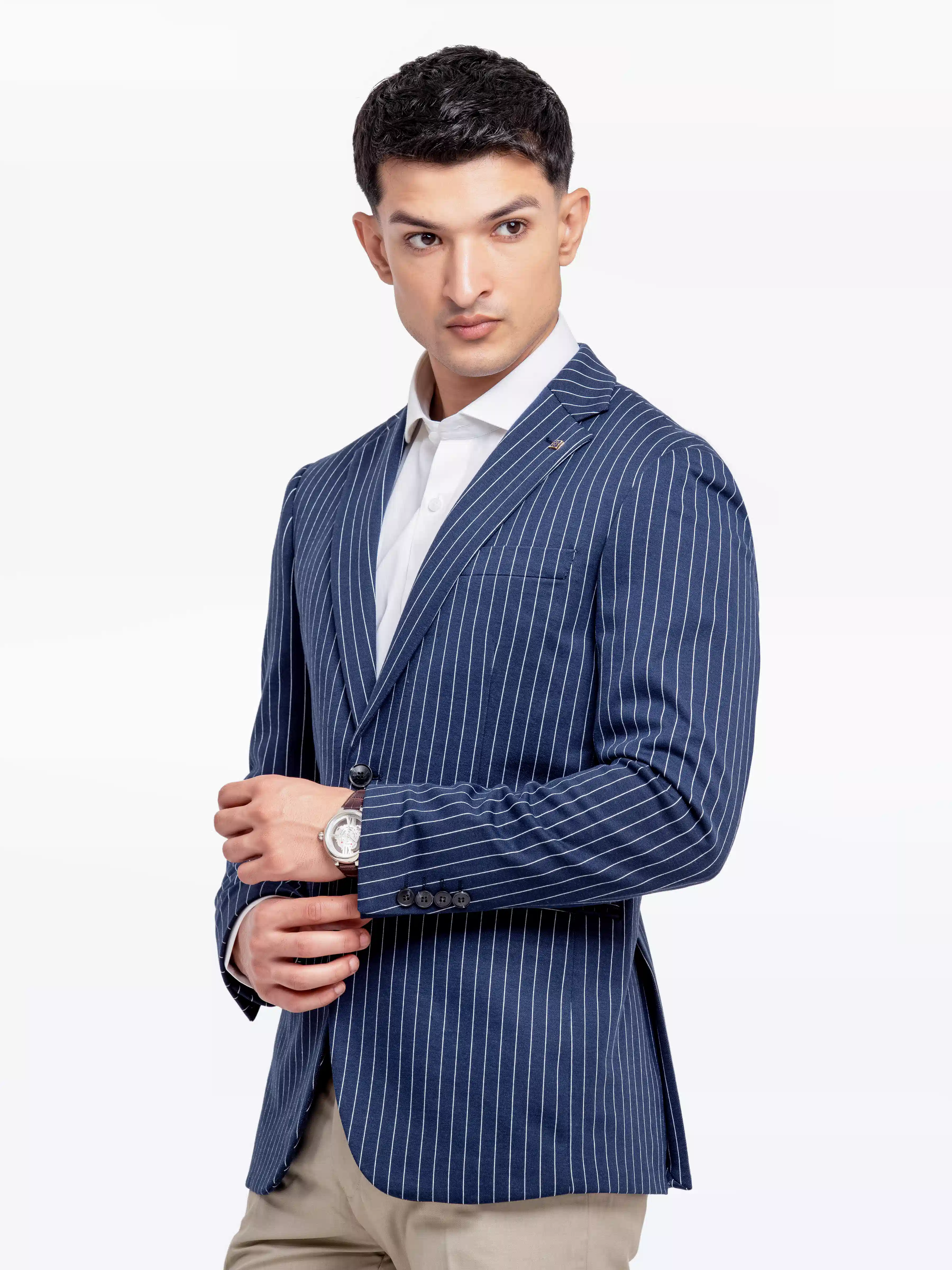 Men's Navy Blue Blazer - EMTB24-6870 - Image 3