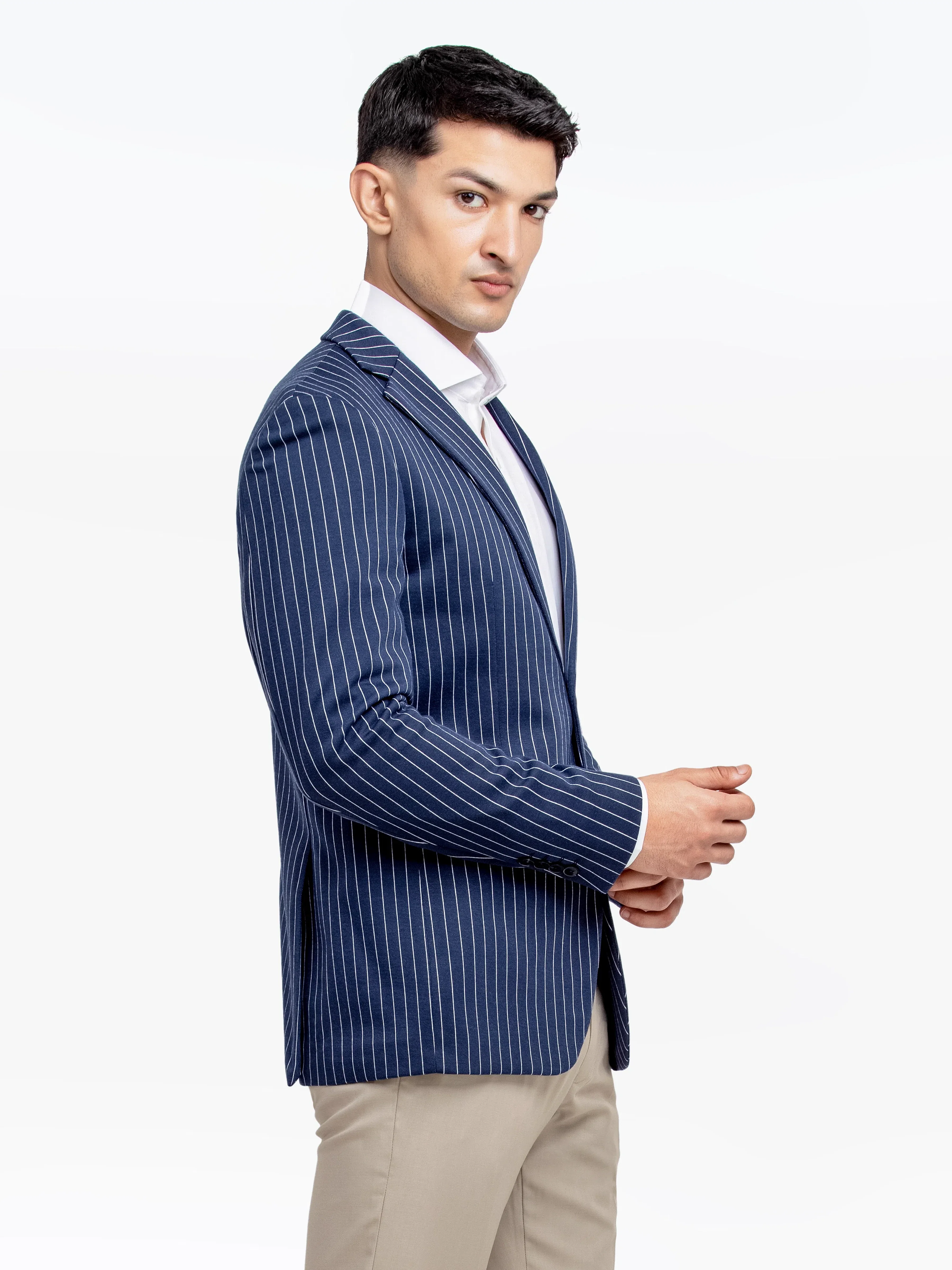 Men's Navy Blue Blazer - EMTB24-6870 - Image 6