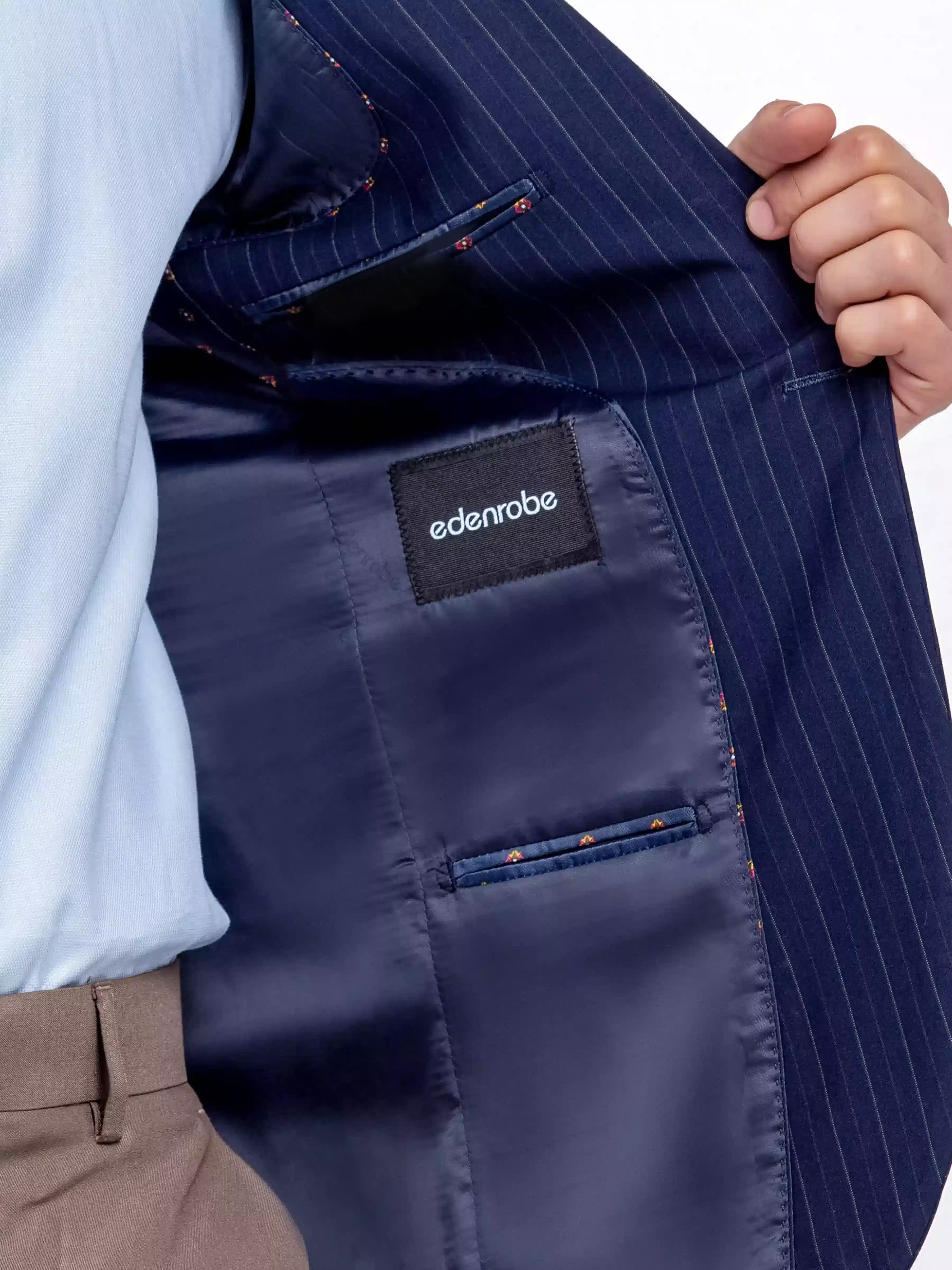 Men's Navy Blue Blazer - EMTB24-6873 - Image 4