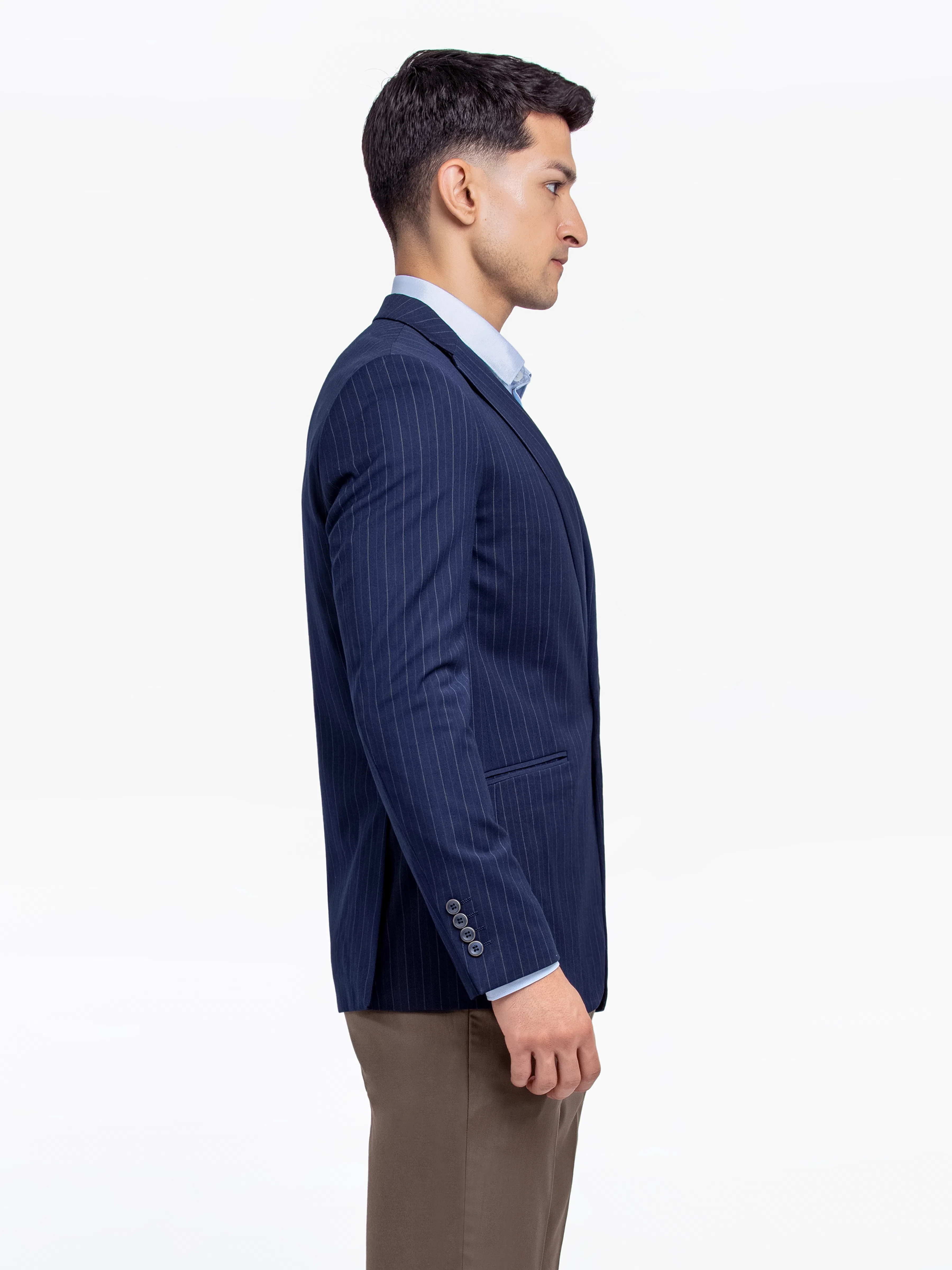 Men's Navy Blue Blazer - EMTB24-6873 - Image 5