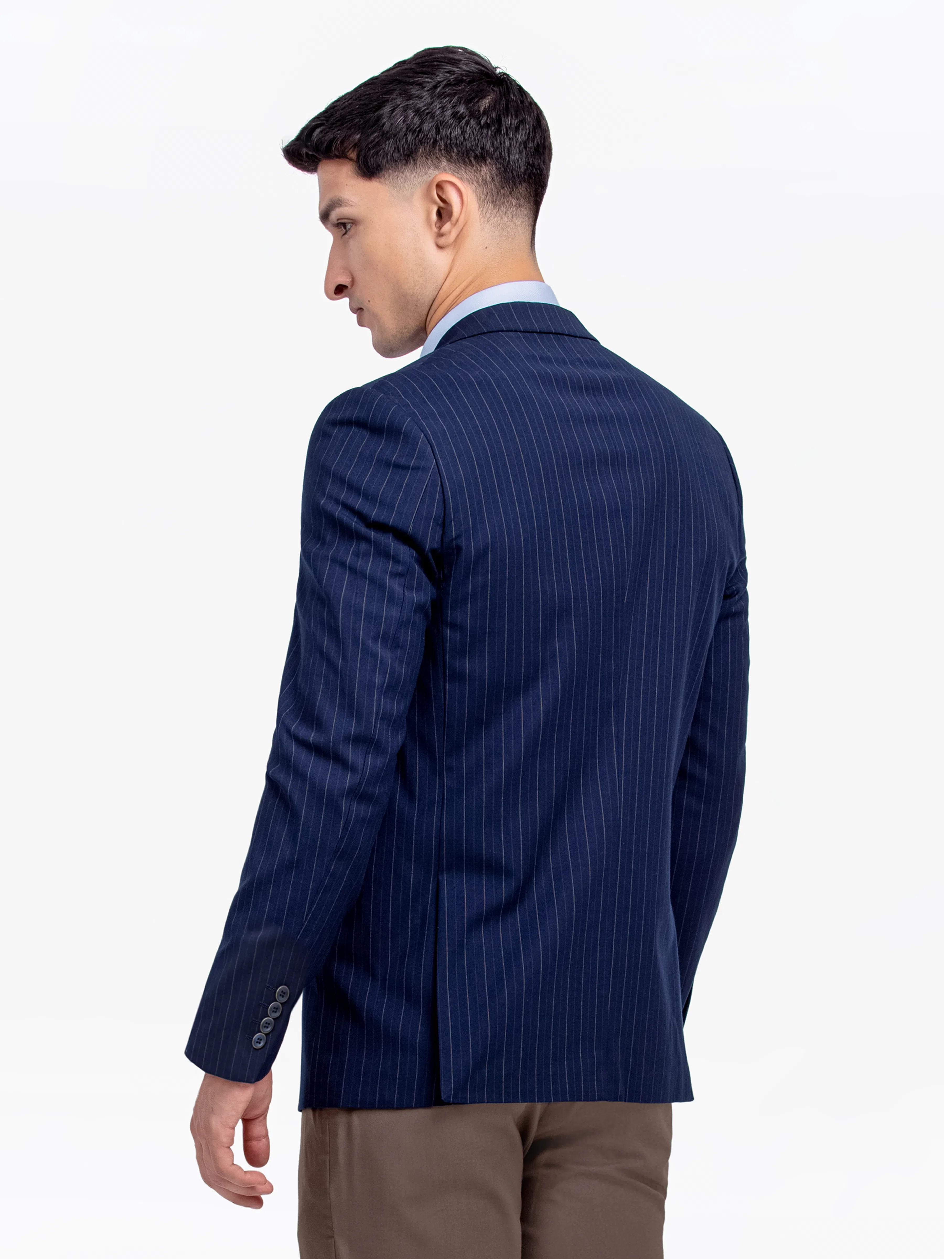 Men's Navy Blue Blazer - EMTB24-6873 - Image 6
