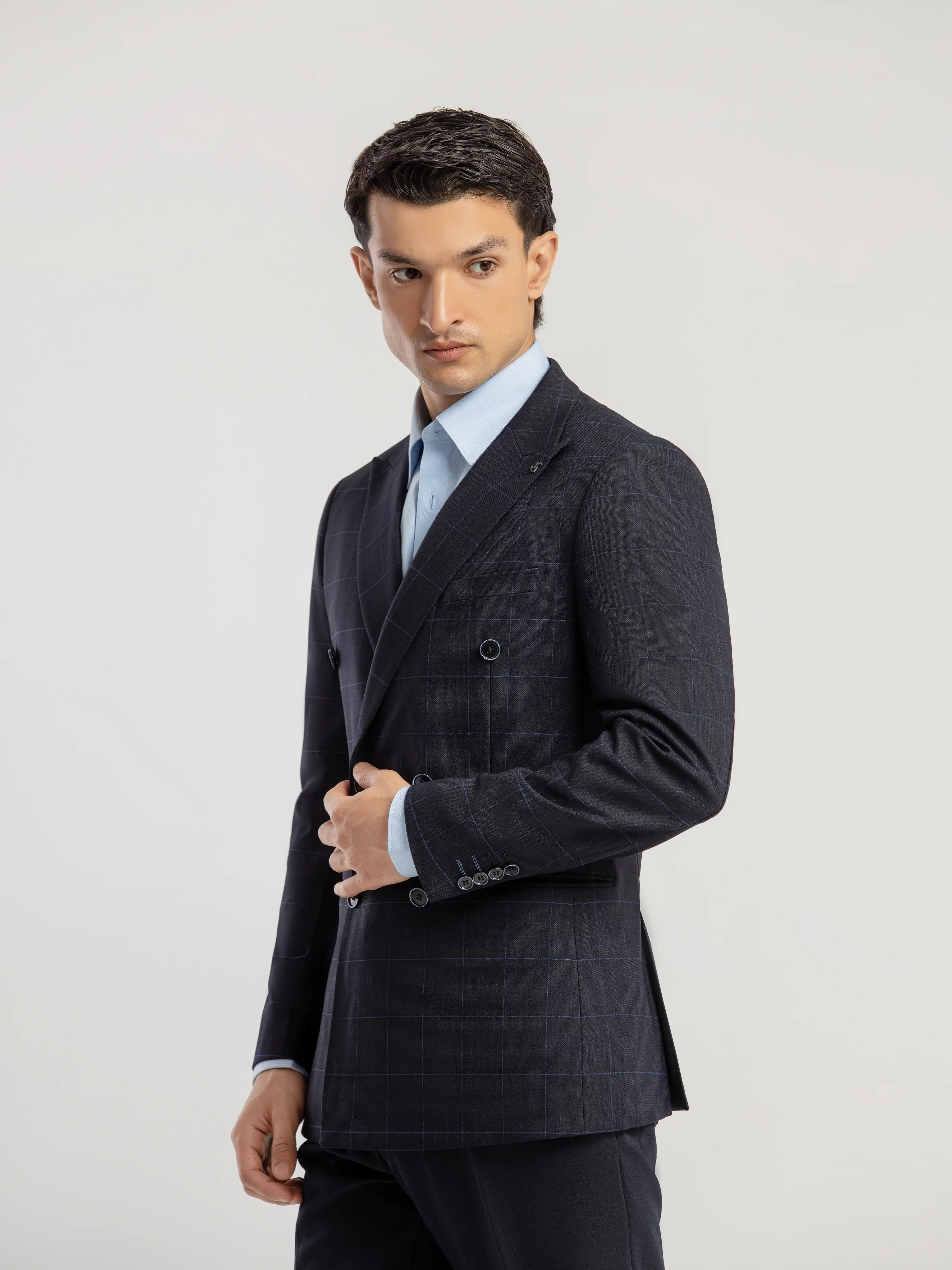 Men's Navy Blue Blazer - EMTB5-6903 - Image 3