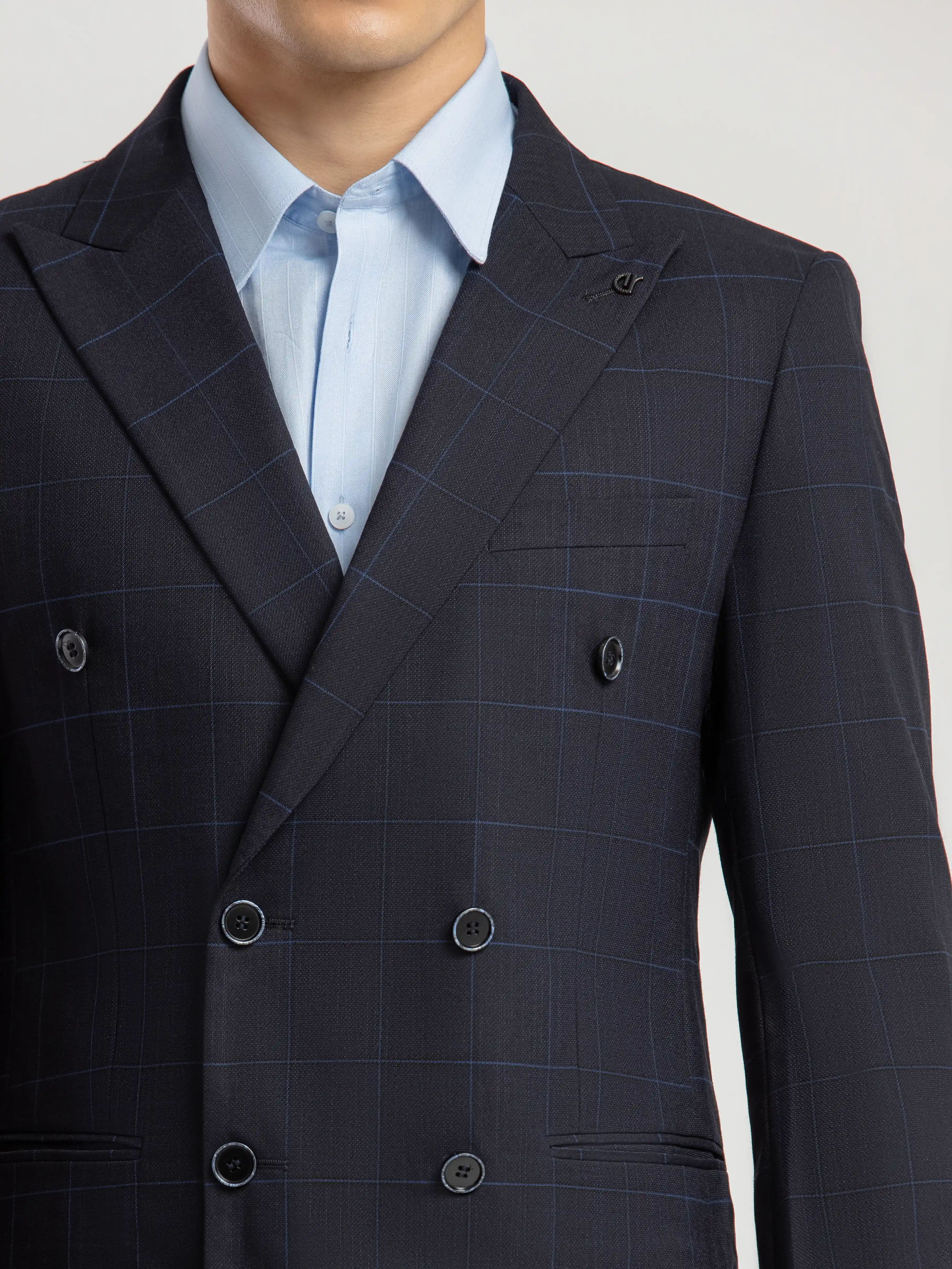 Men's Navy Blue Blazer - EMTB5-6903 - Image 4