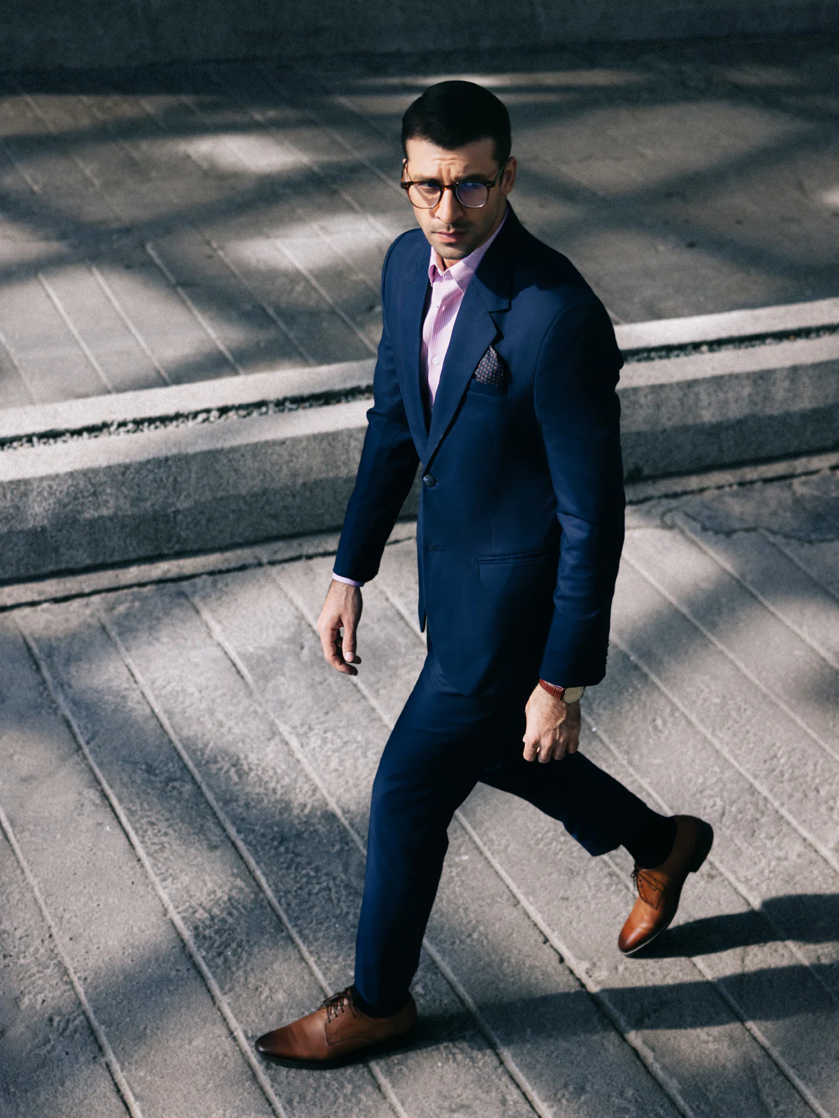 Men's Navy Blue Coat Pant - EMTCP23-6848 - Image 6