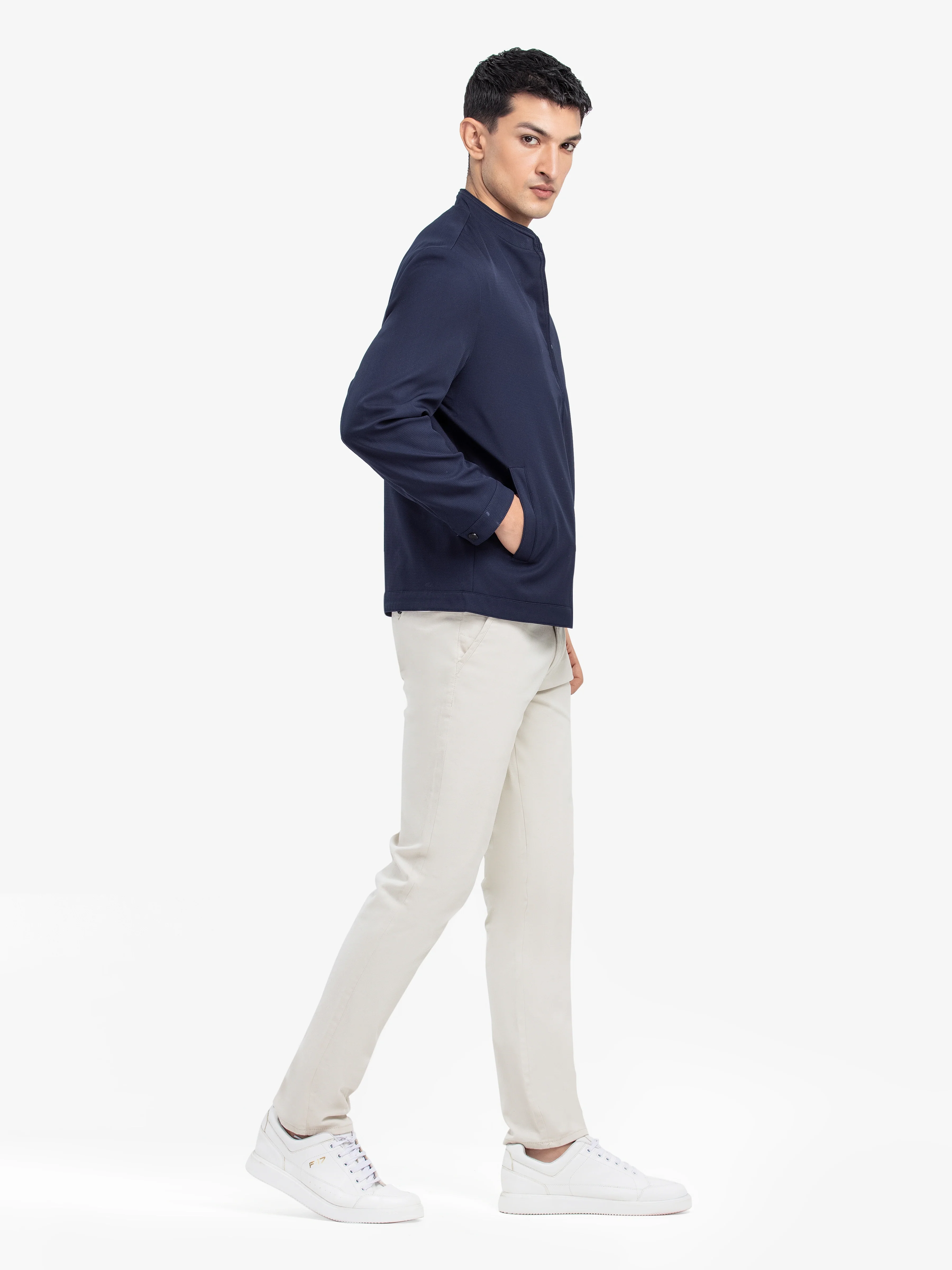 Men's Navy Blue Jacket - EMTJ24-026 - Image 5