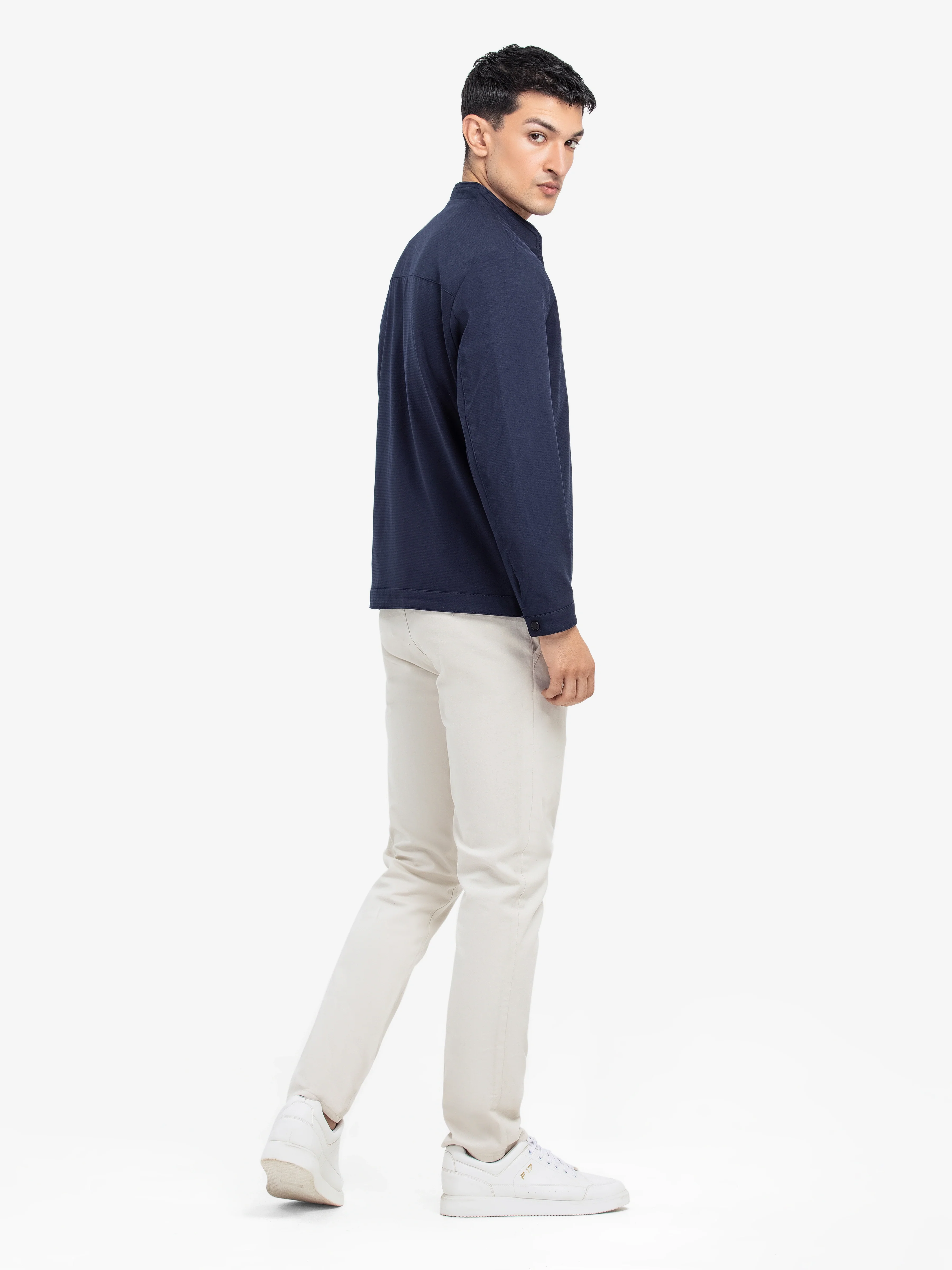 Men's Navy Blue Jacket - EMTJ24-026 - Image 6