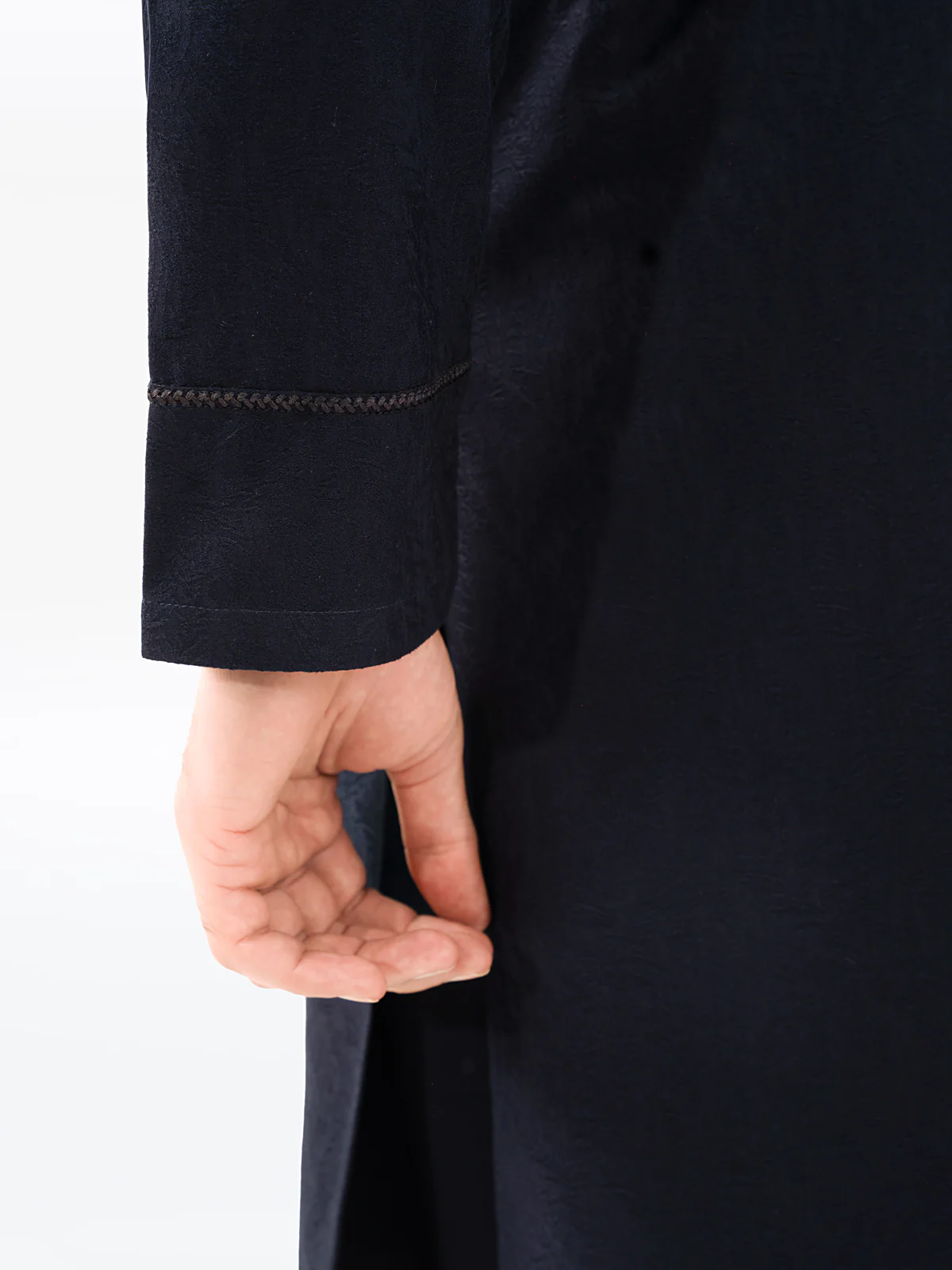 Men's Navy Blue Kurta Pajama - EMTSC23-105 - Image 5