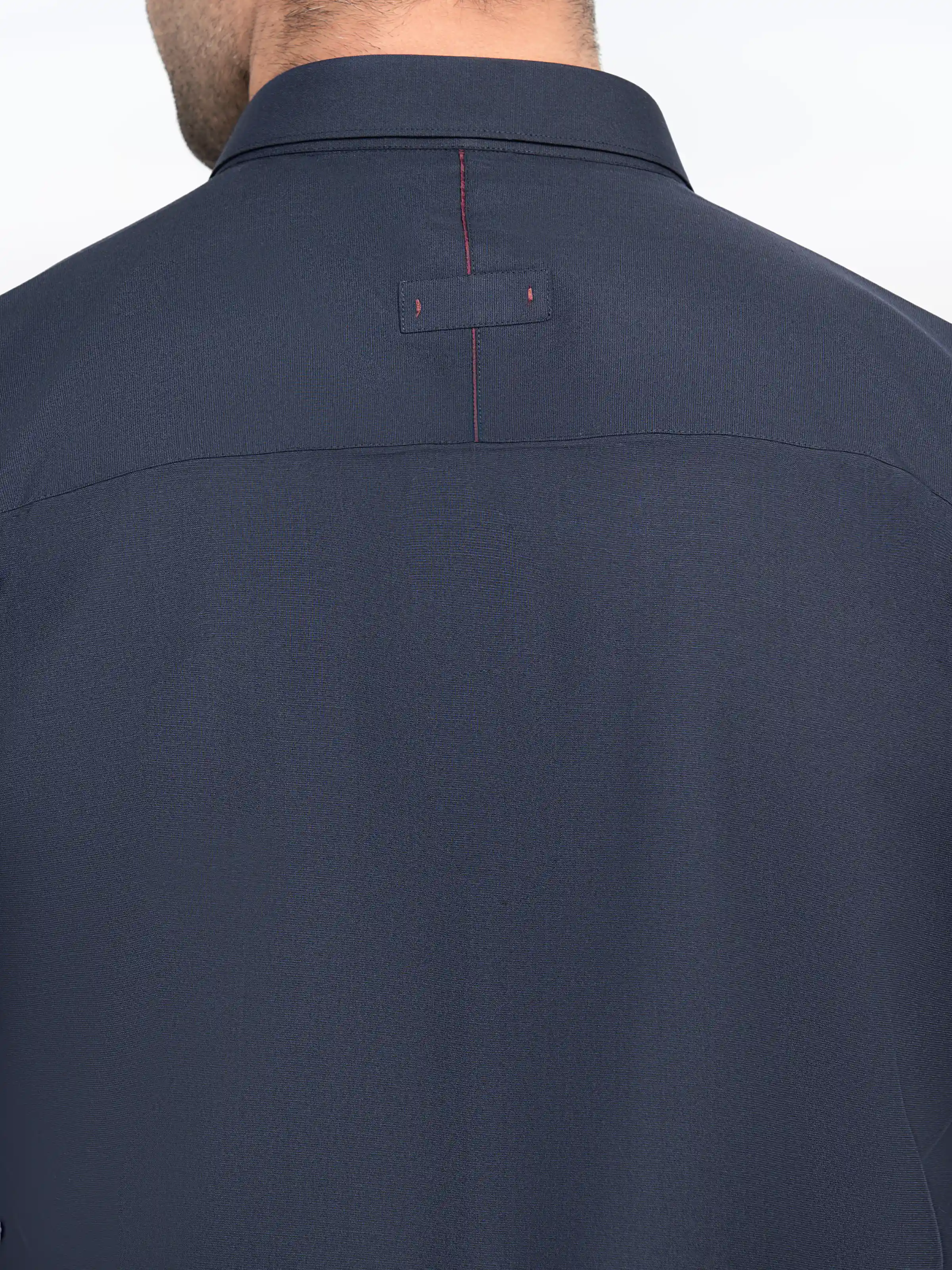 Men's Navy Blue Shalwar Kameez - EMTKST5-99534 - Image 4