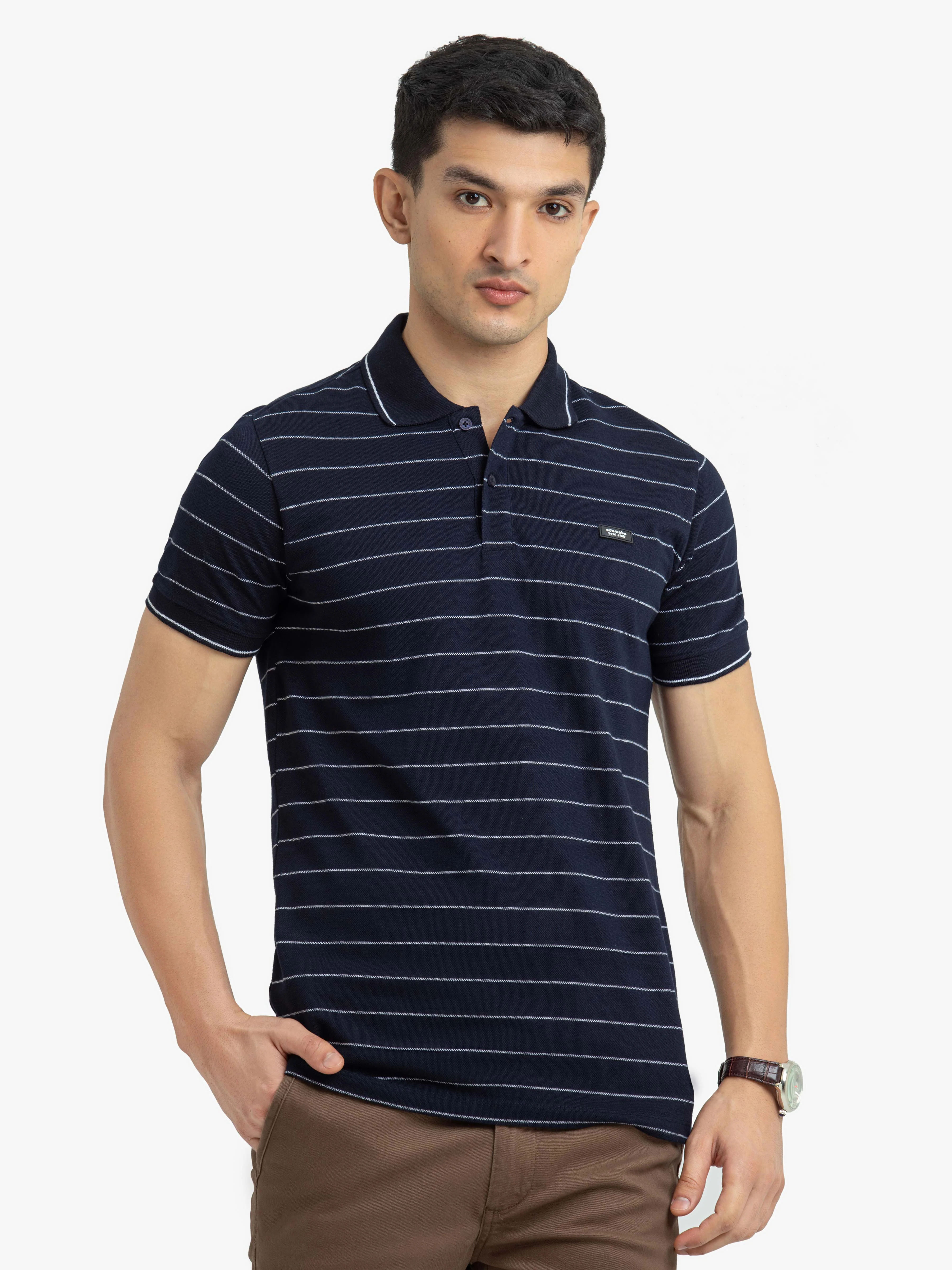 Men's Navy Blue Polo Shirt - EMTPS24-014 - Image 2
